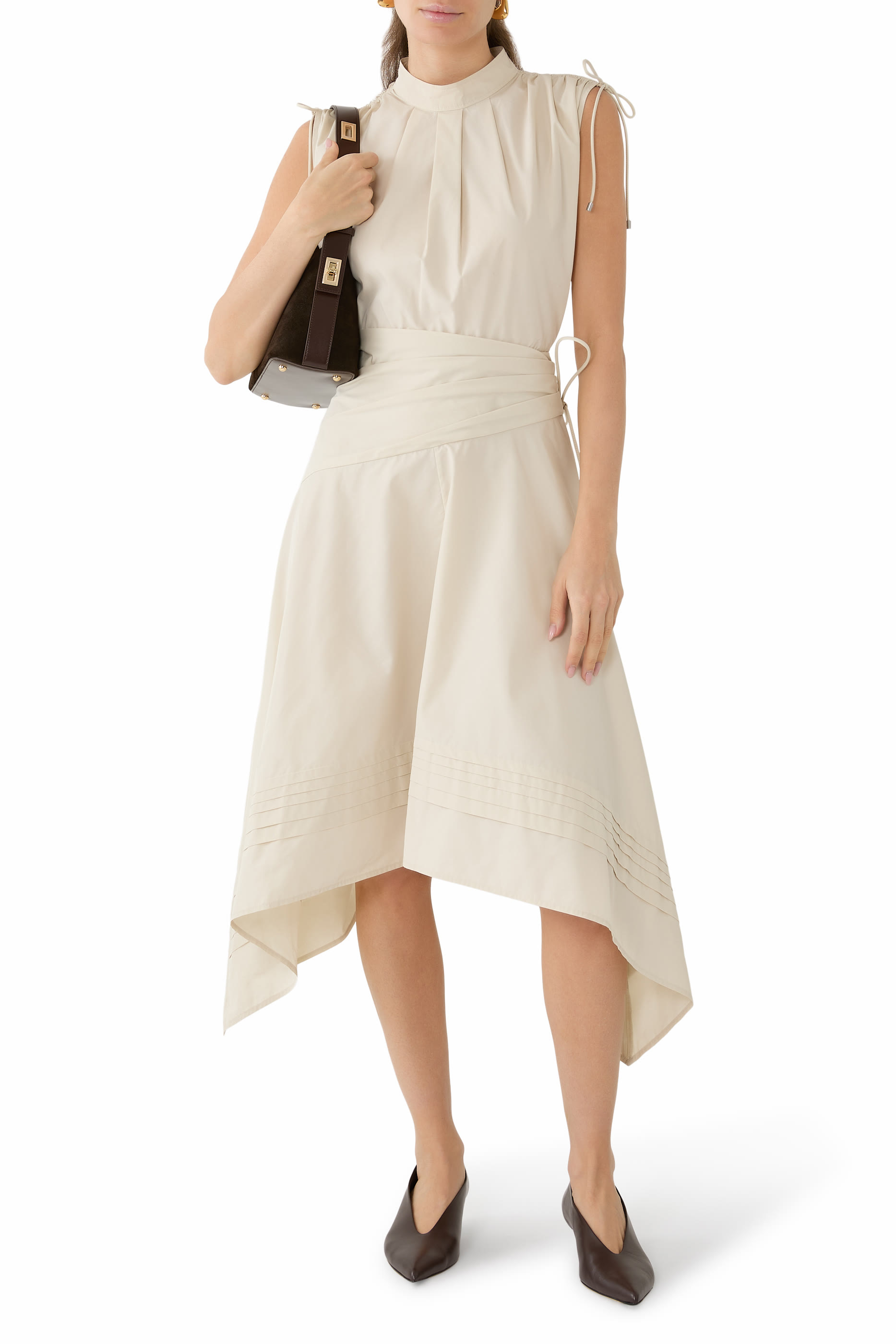 Ruched Handkerchief Dress