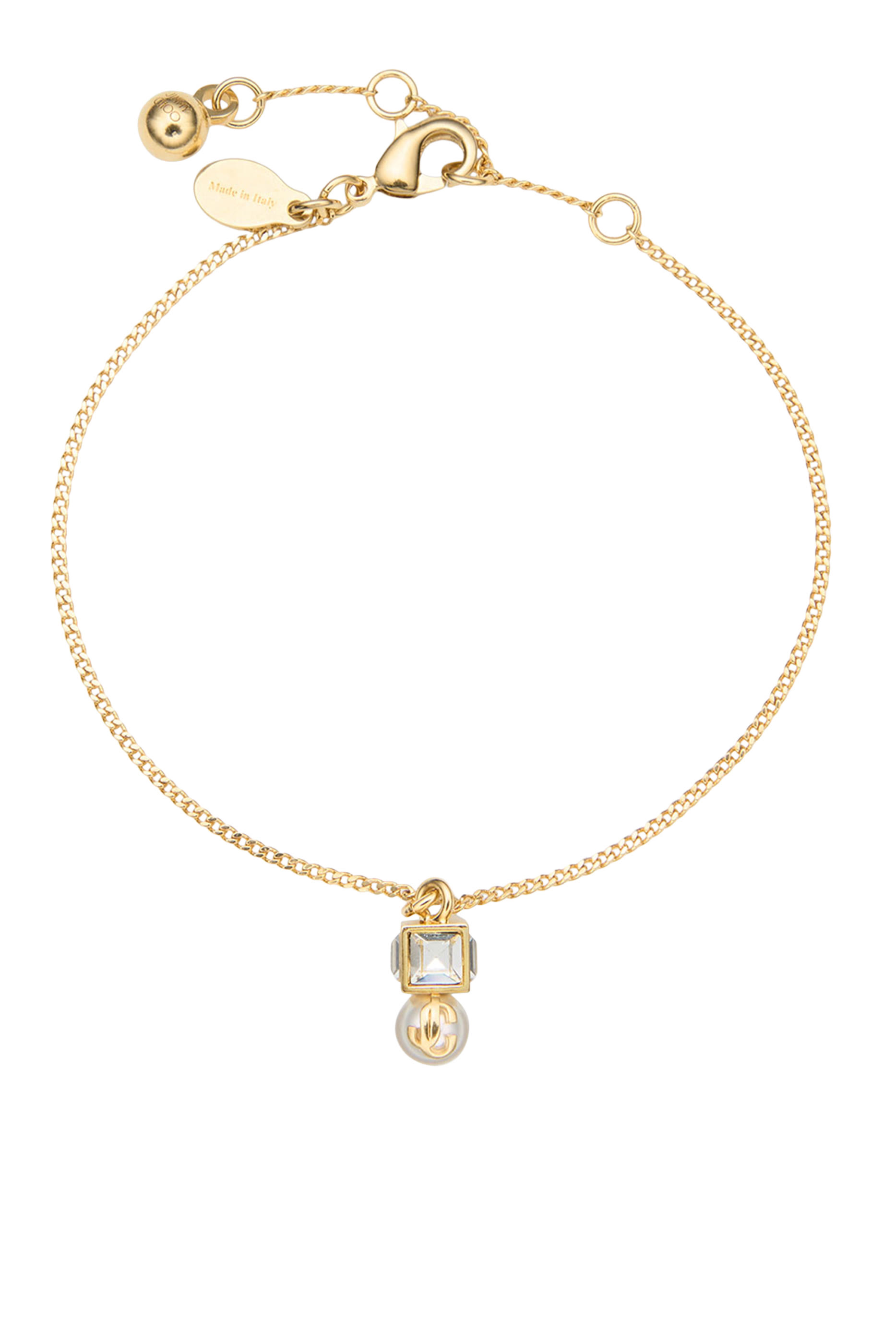 Pearl Cube Bracelet, Pearl & Crystal