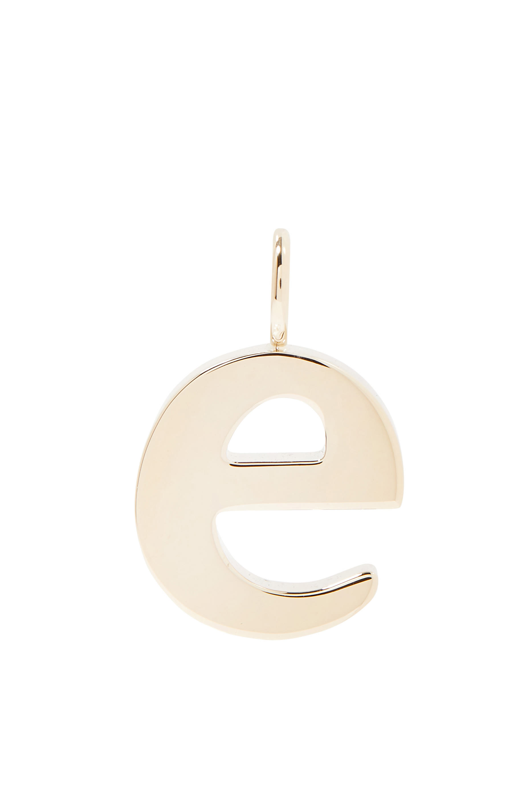 E Alphabet Charm, Brass