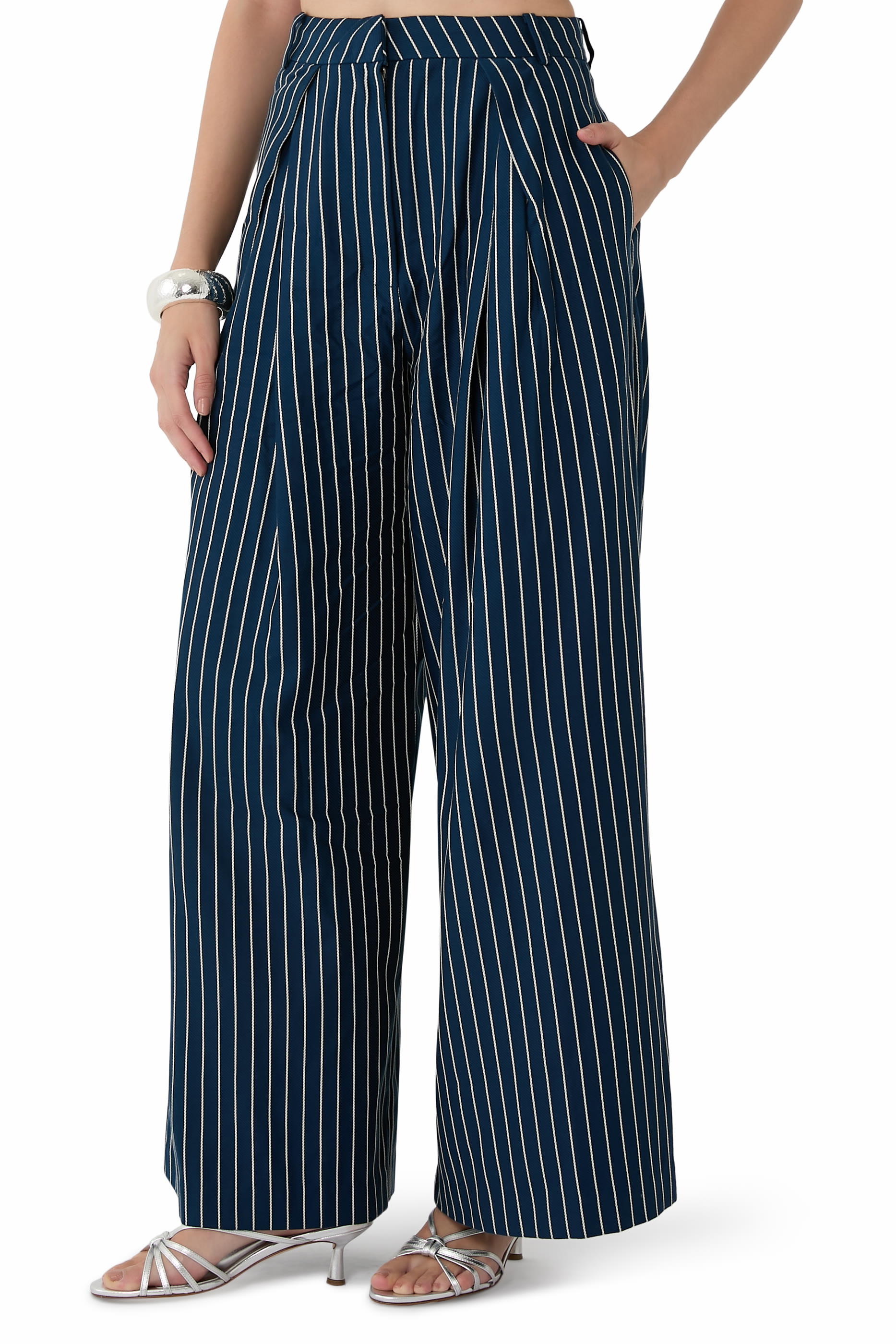 Chevron Stripe Lalia Trousers