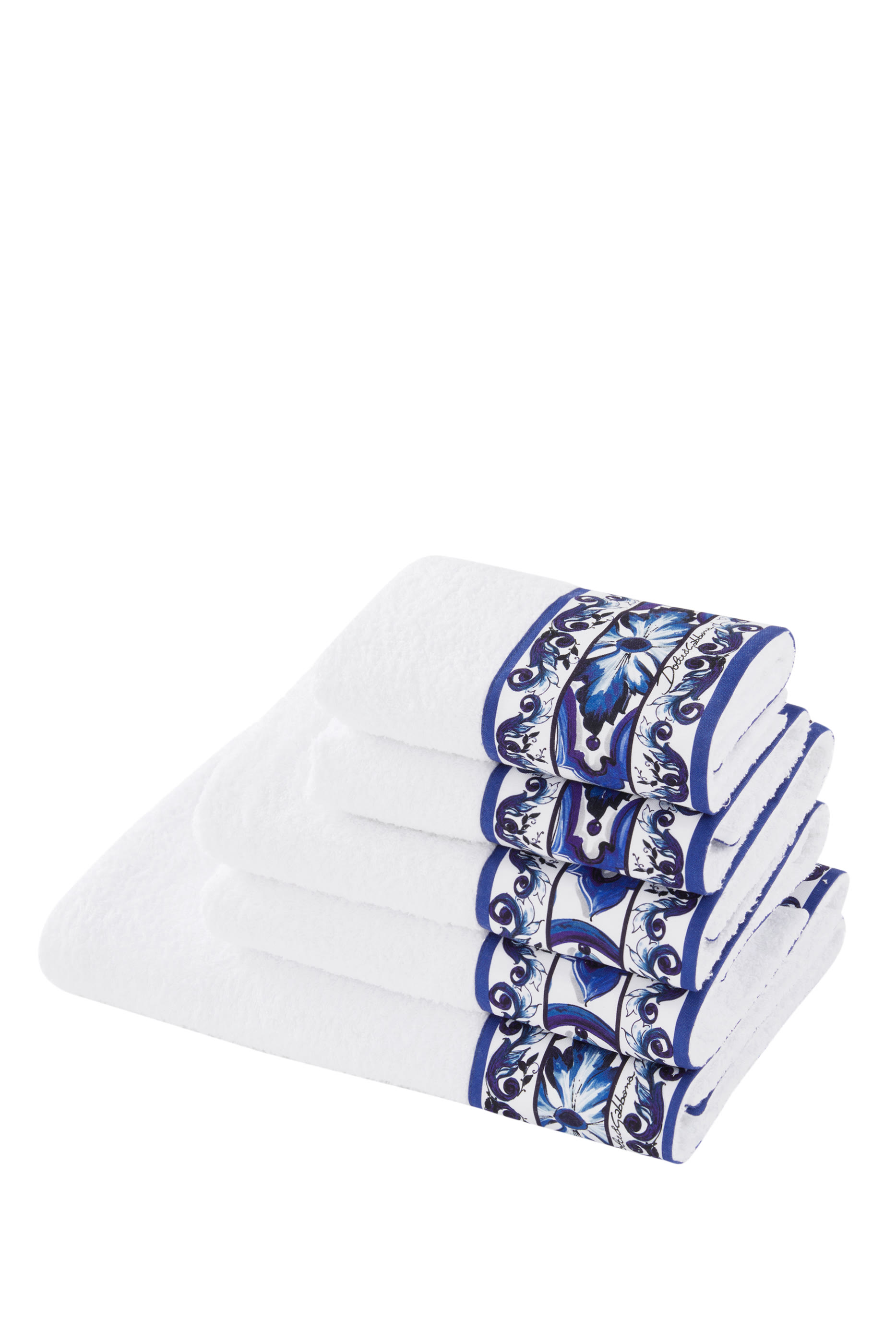 Blu Mediterraneo Terry Cotton Towels, Set of 5