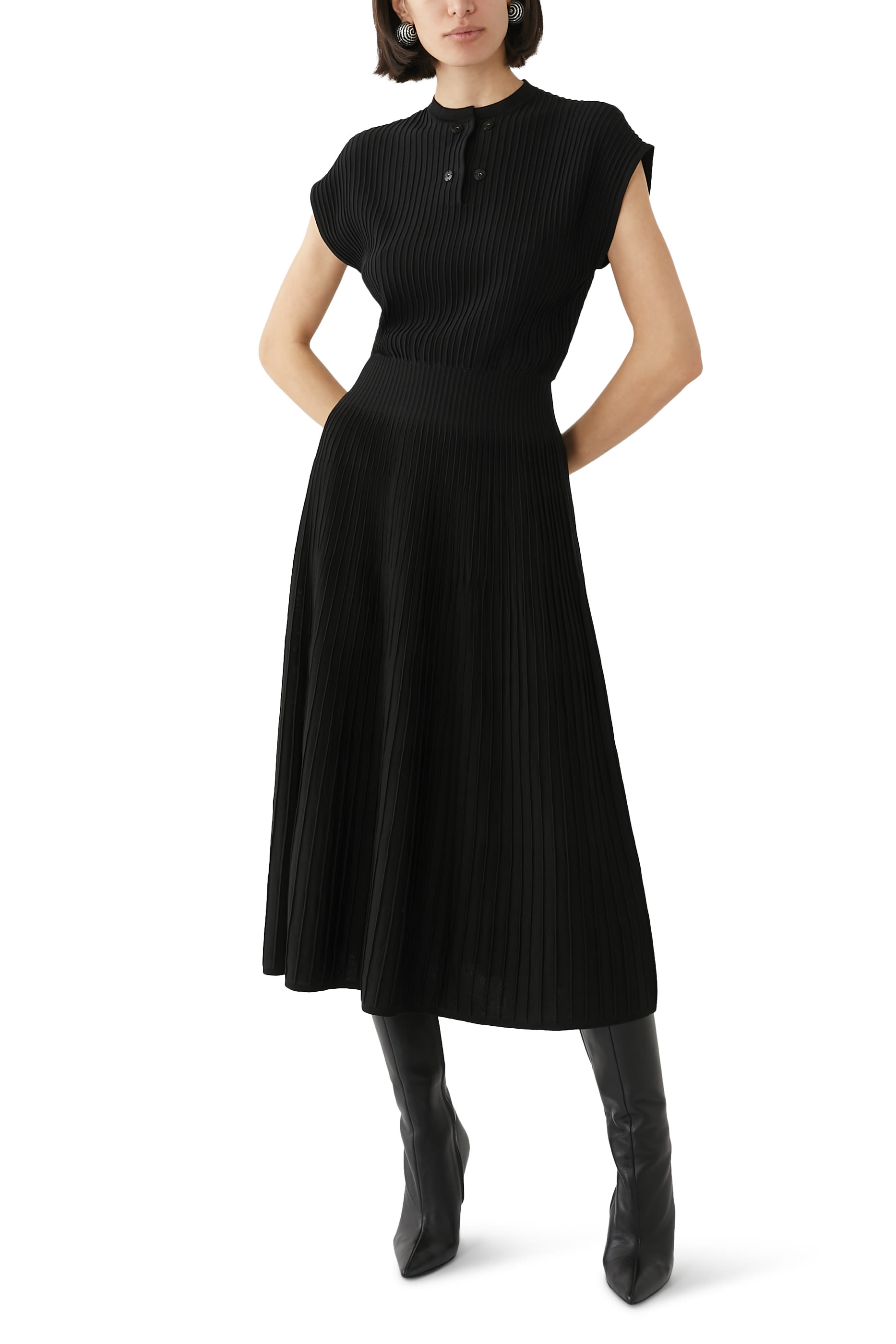 Ottoman Long Dress with Jewel Details