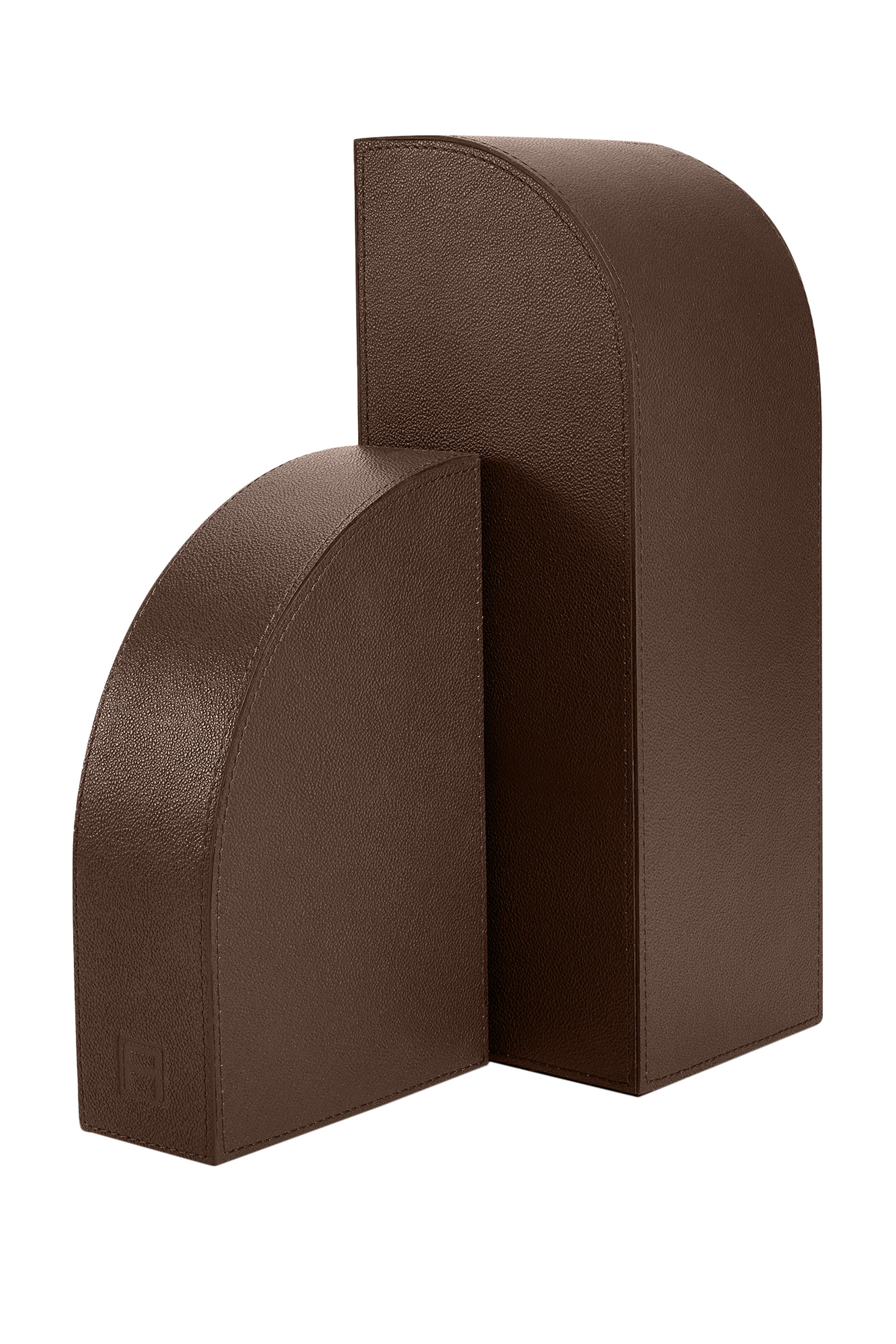 Cubist Bookend Brown &ndash; Left 