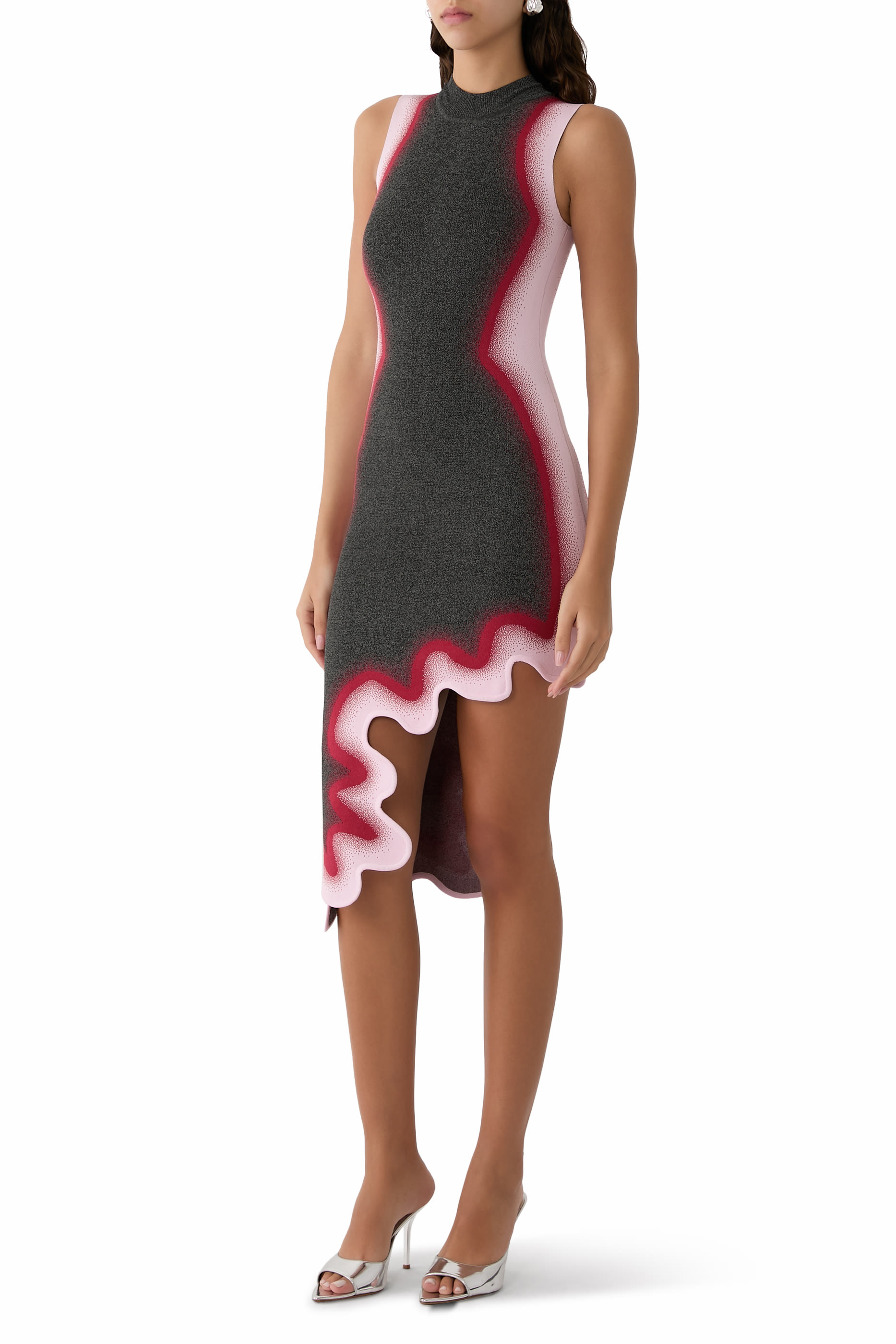 Brooklyn Wavy Asymmetric Dress