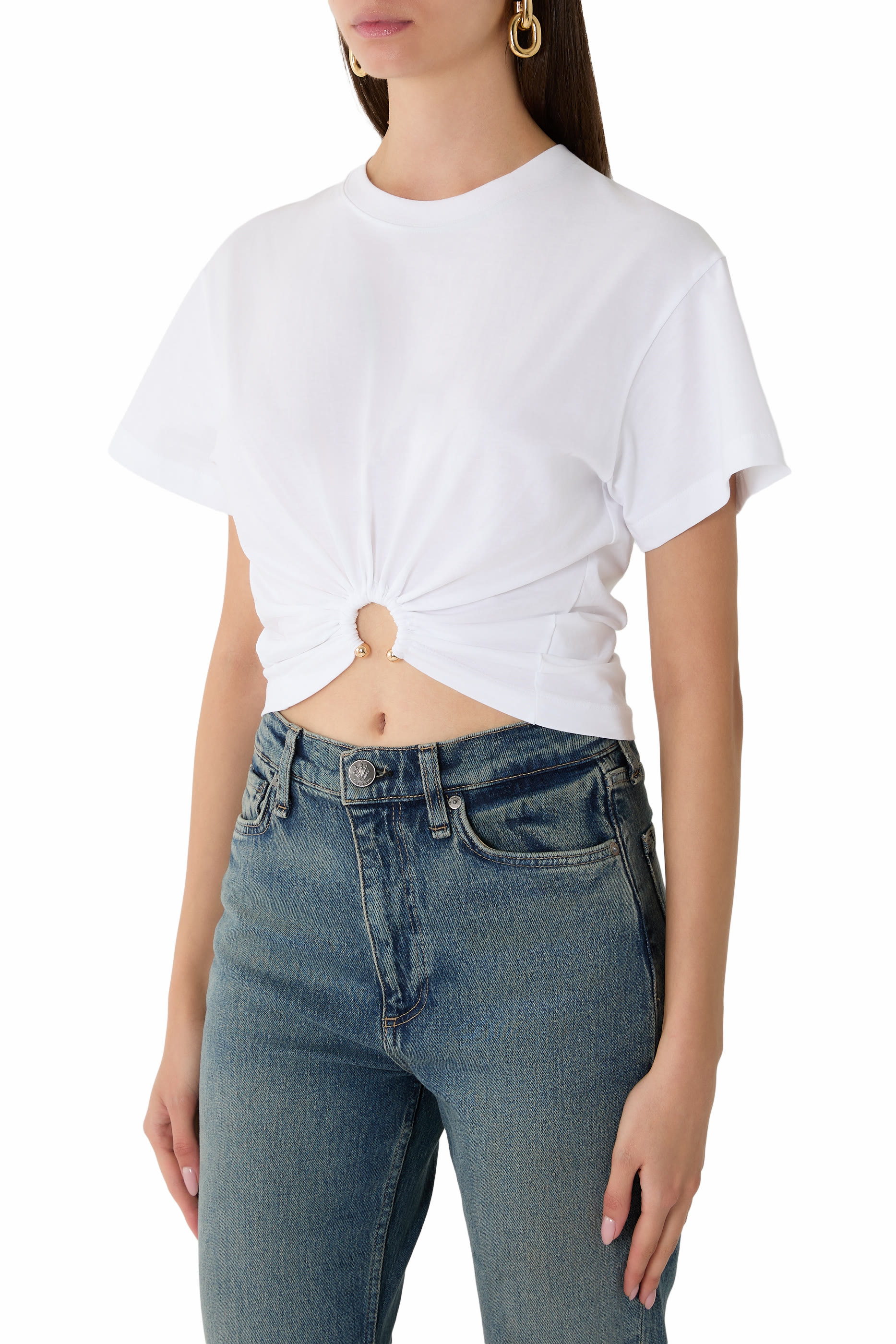 T-Shirt with Piercing