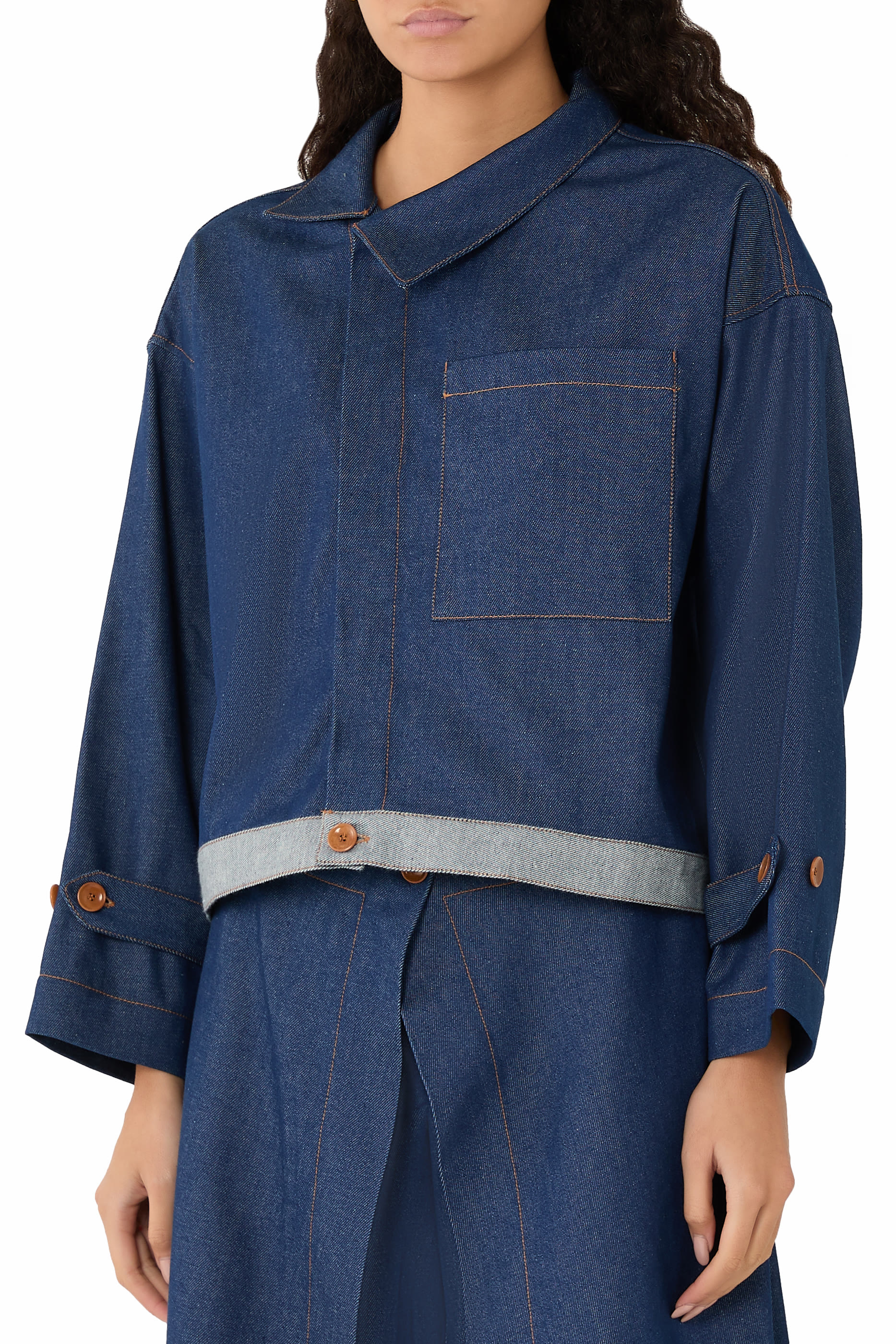 Sanctuary Denim Asymmetric Boxy Jacket