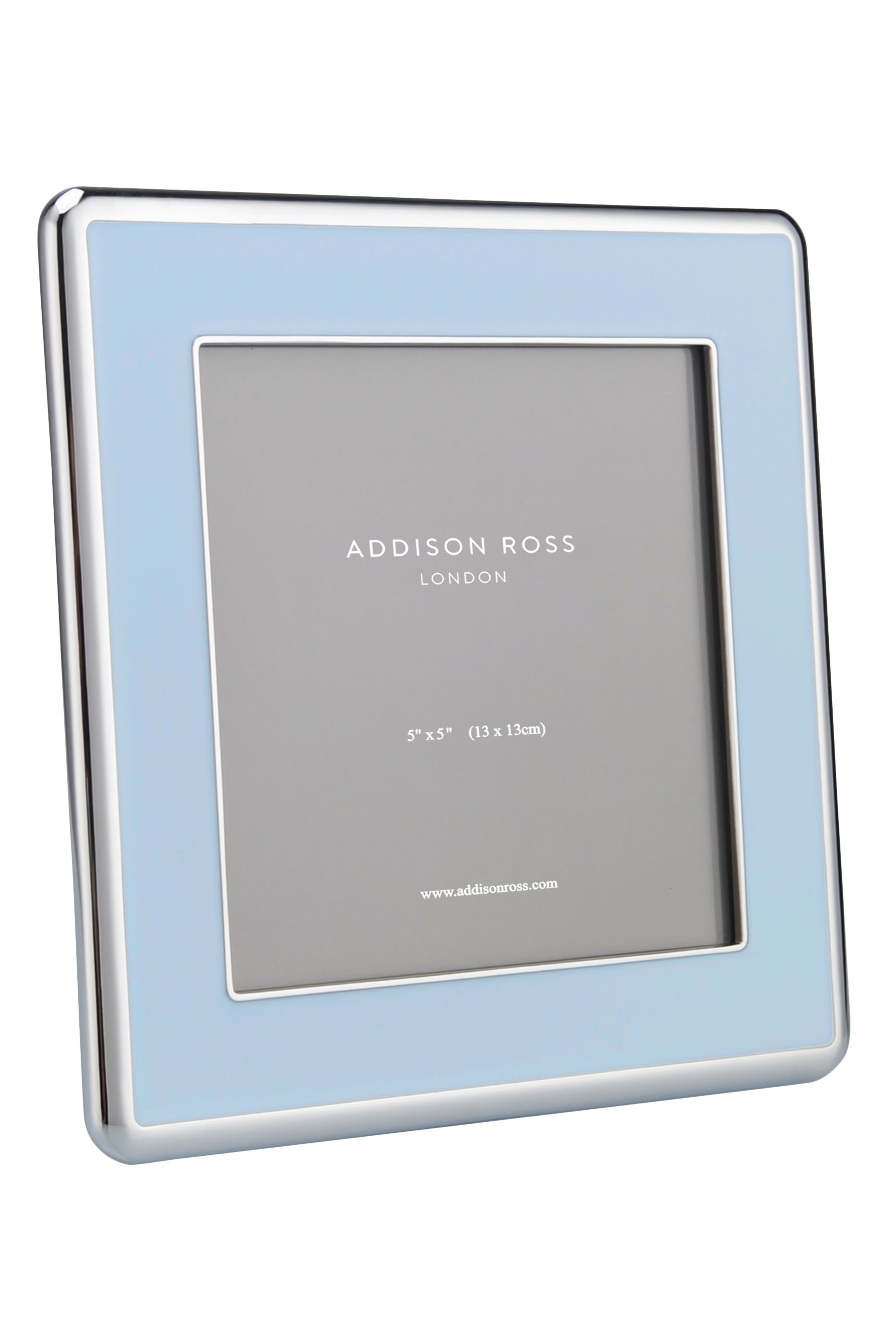 Curve Frame, Enamel & Silver 5x5 