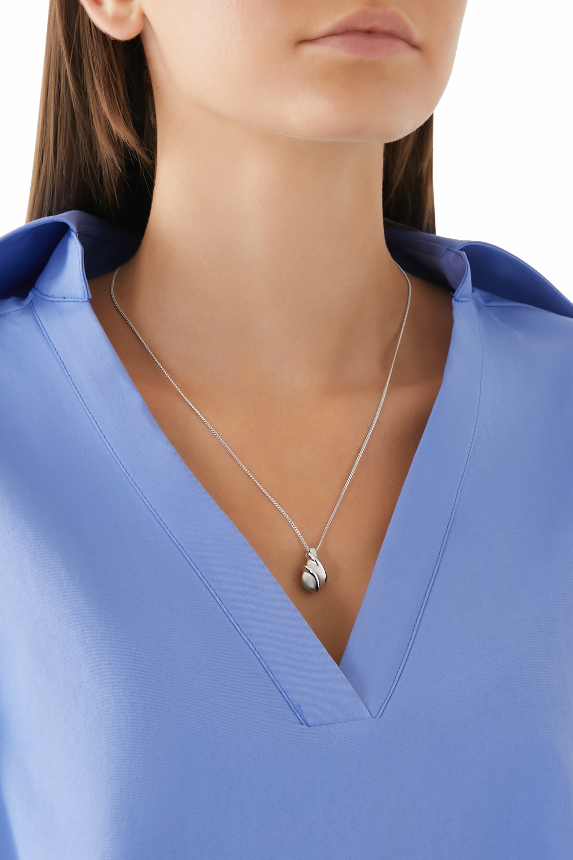 Savi Ridge Droplet Pendant Necklace