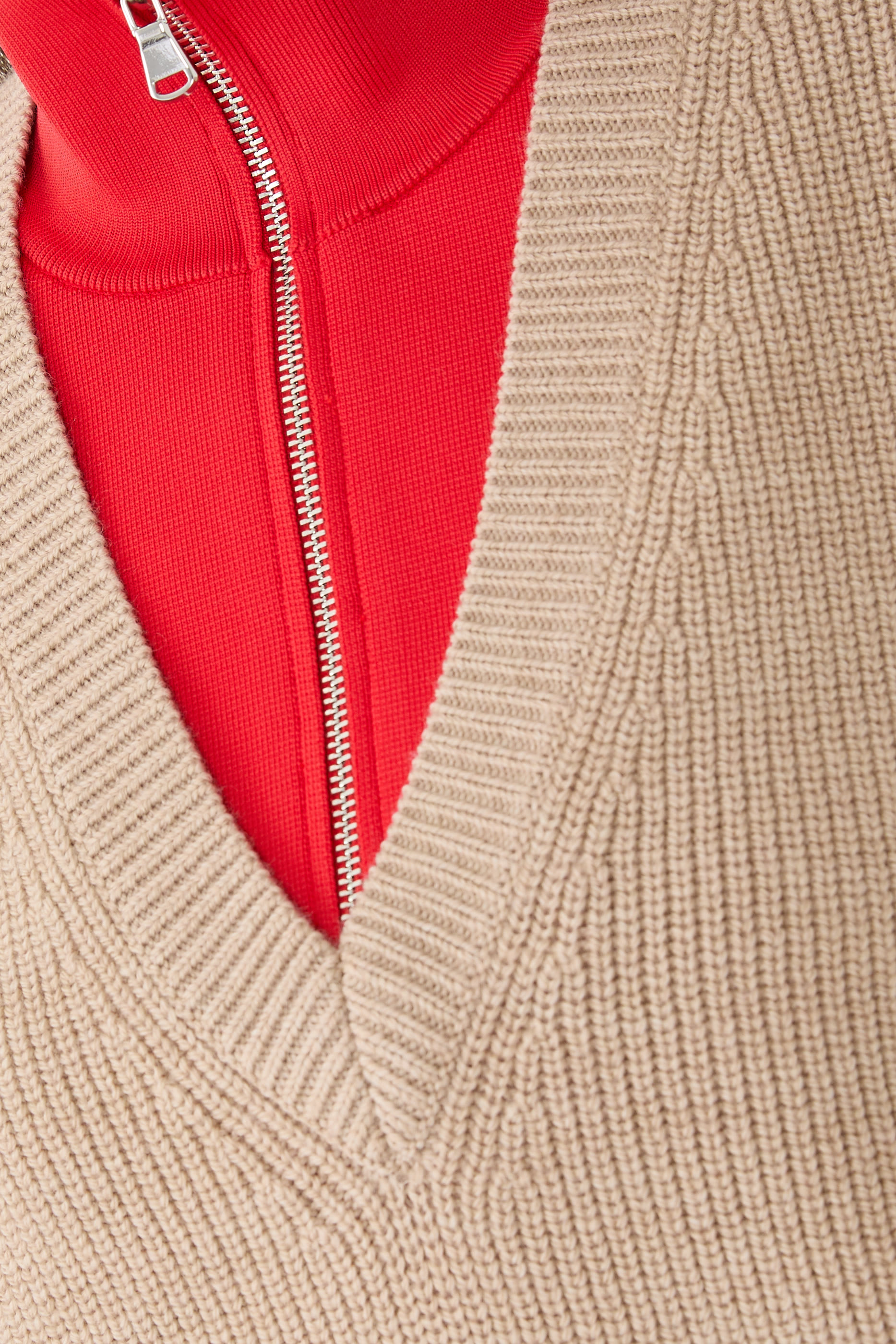 Cardigan Stitch Sweater Vest with Removable Dickie 