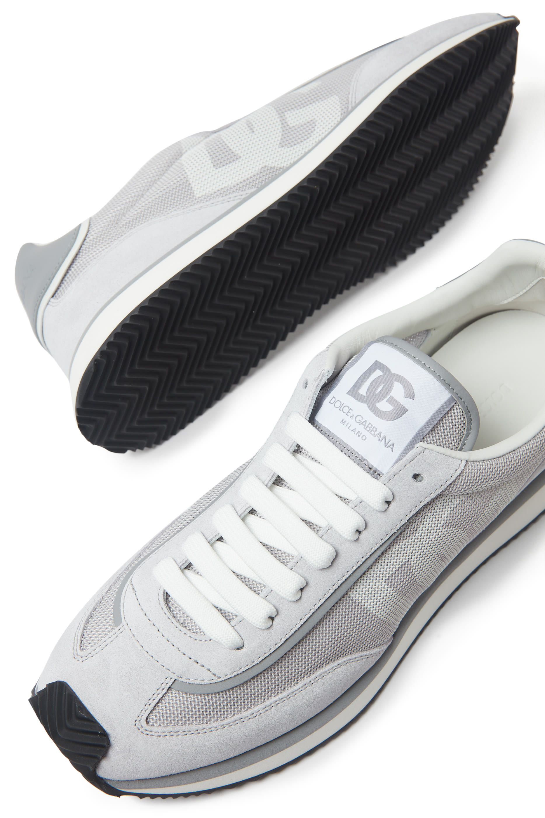 Mixed-Material DG Cushion Sneakers