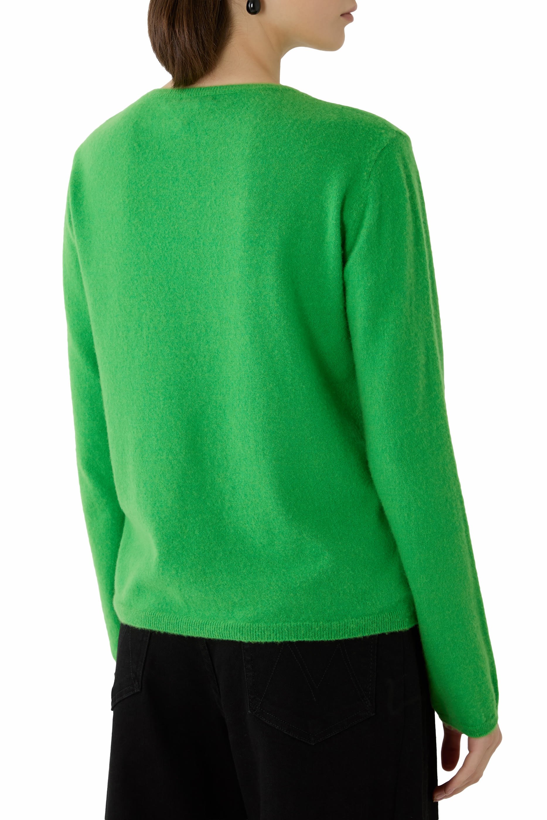  Brushed Cashmere Cotton Knit T-Shirt