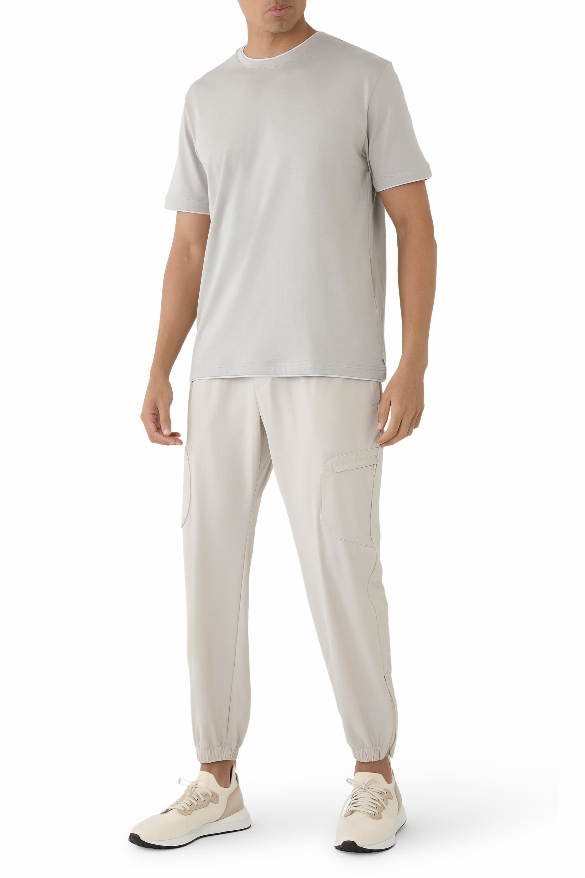 Patch-Pocket Stretch Trousers