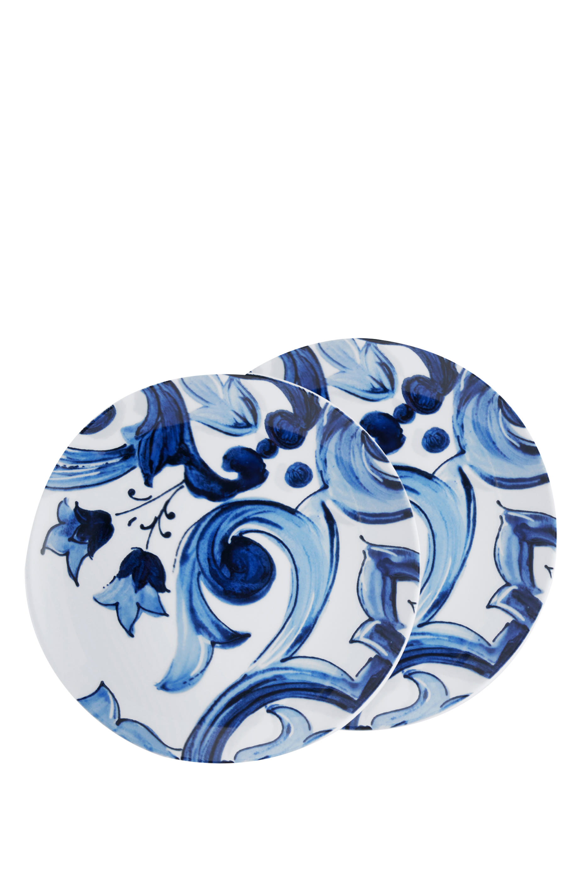 Blu Mediterraneo Foglie Bread Plates, Set of 2