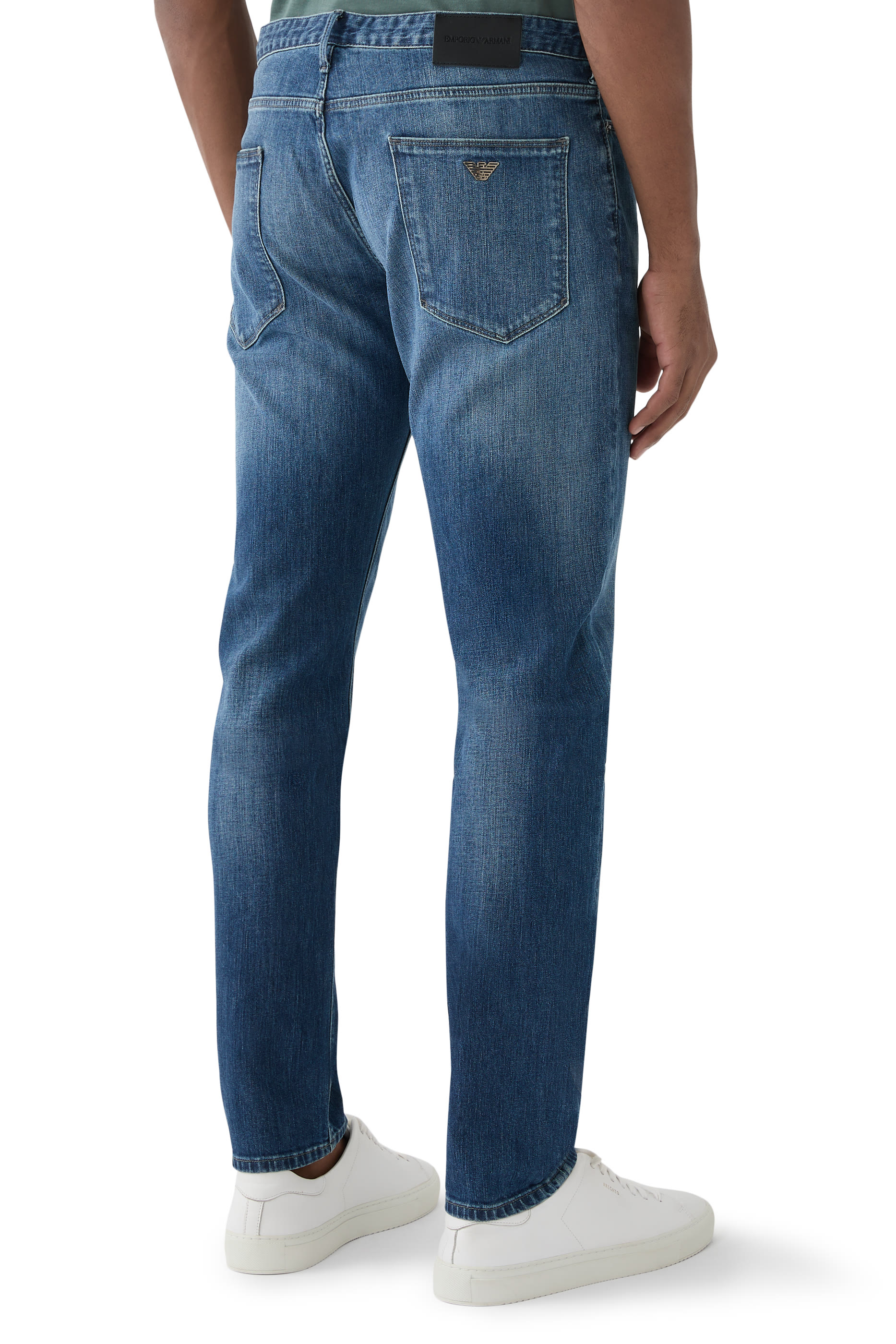 Slim-Fit 10oz Twill-Melange Jeans