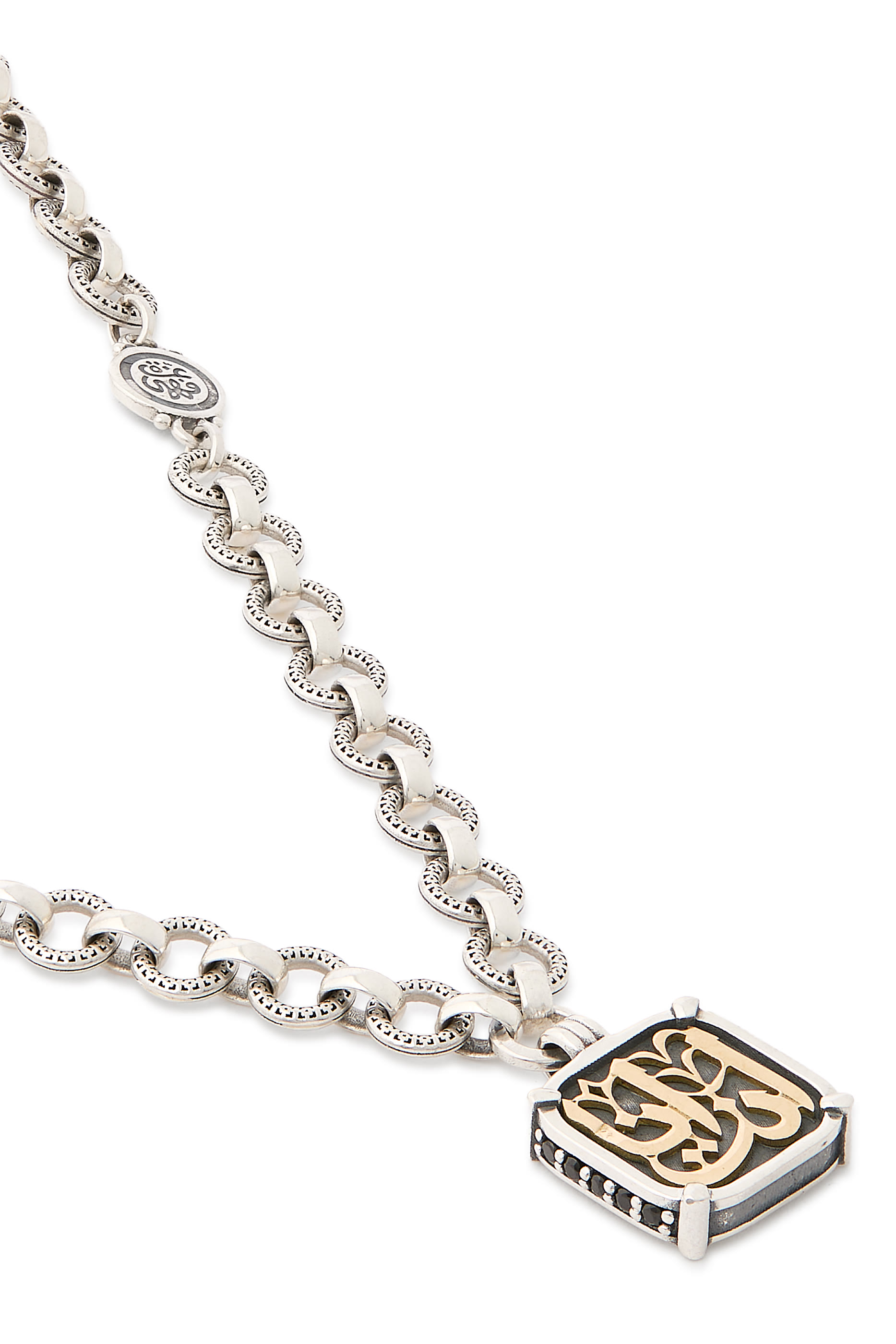 We Are One Necklace, 18K Yellow Gold, Sterling Silver & Brown Zircon