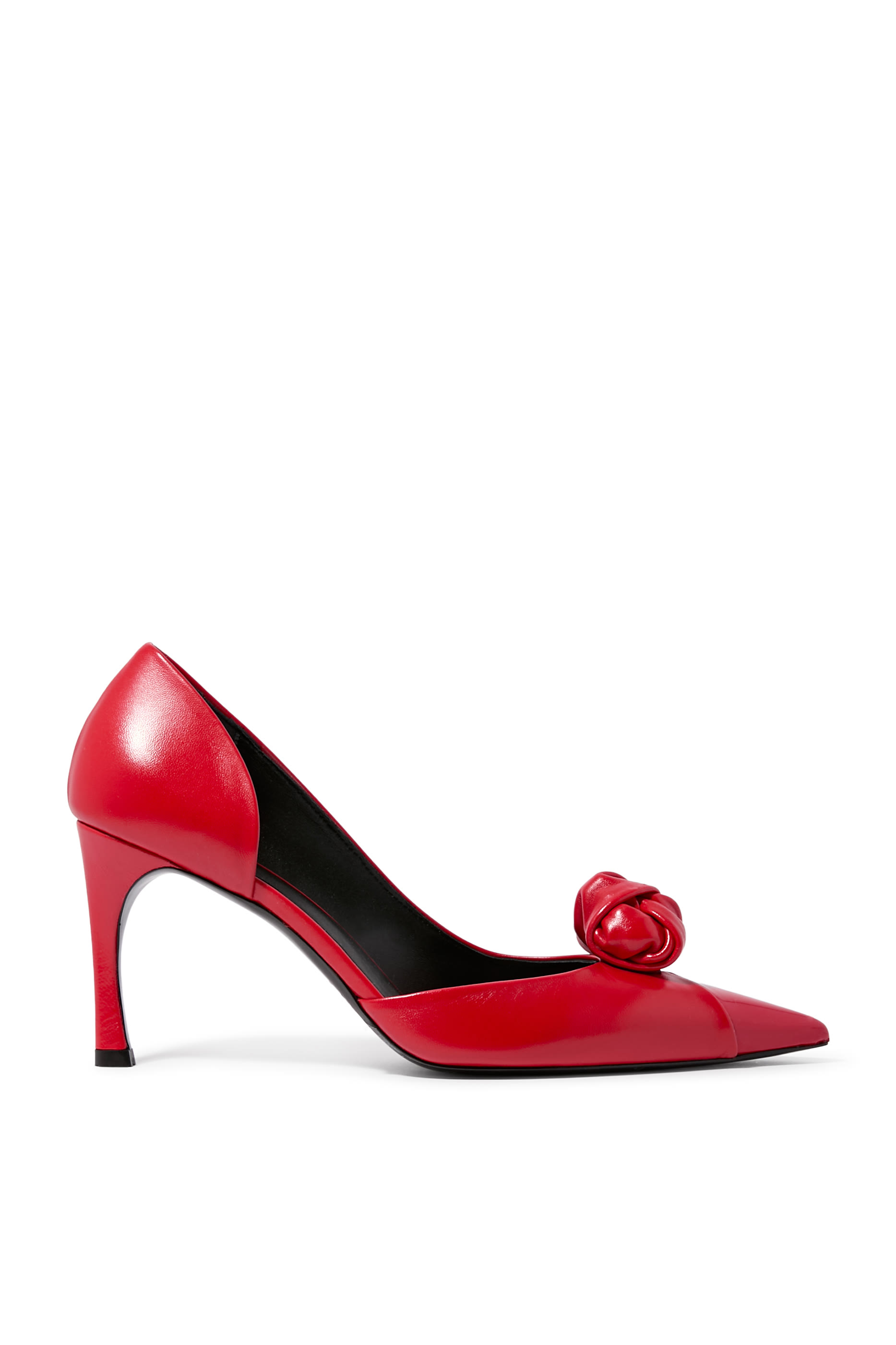 Knot Leather Pumps