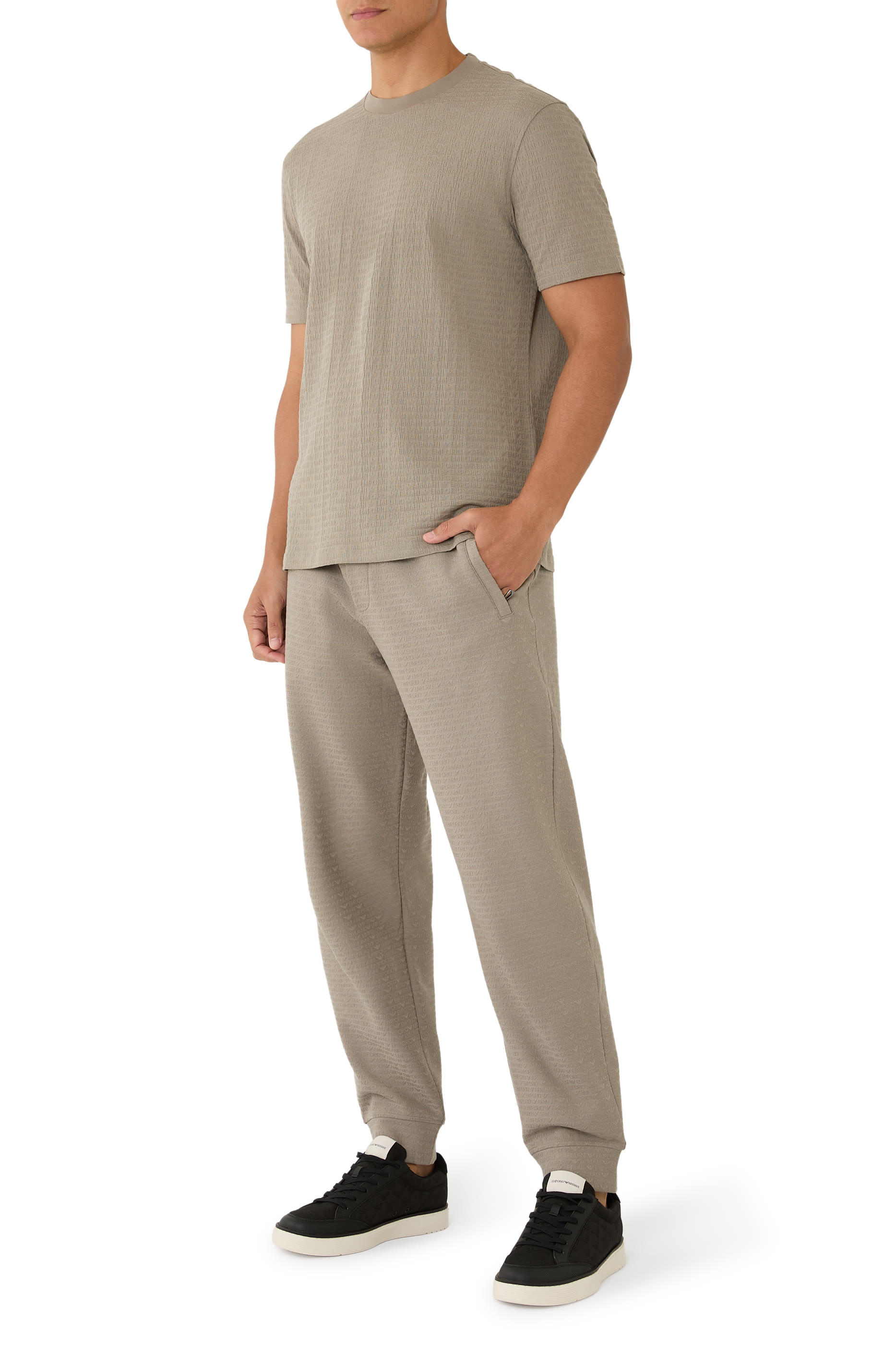 Eagle Logo Suede Sneakers