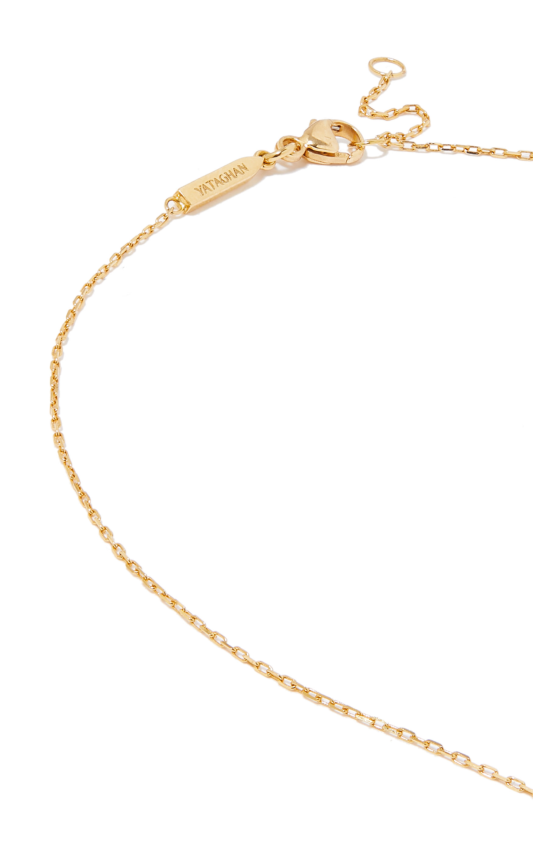  Curve Full Small Necklace, 18K Yellow Gold & Diamonds