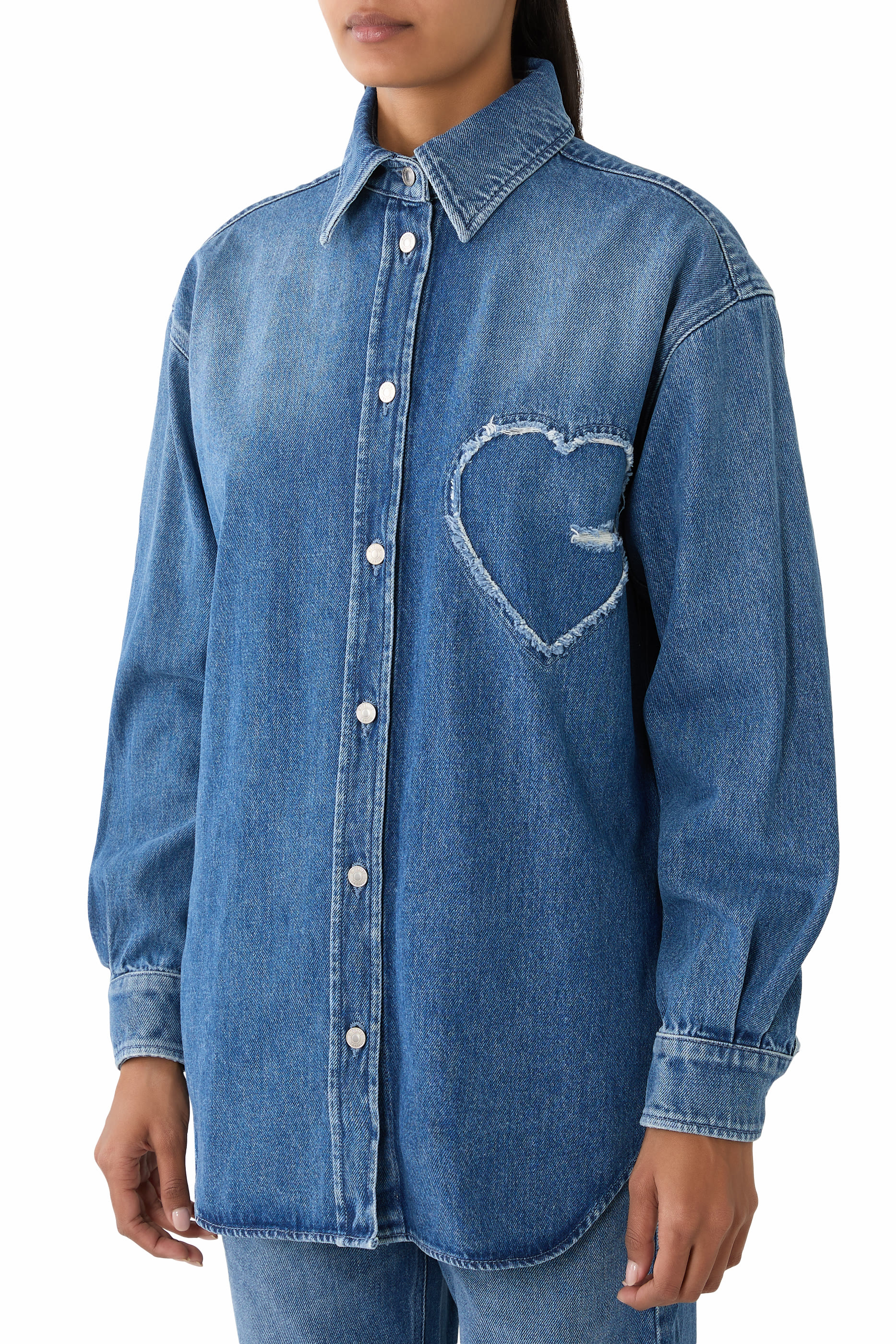 Heart Denim Shirt 