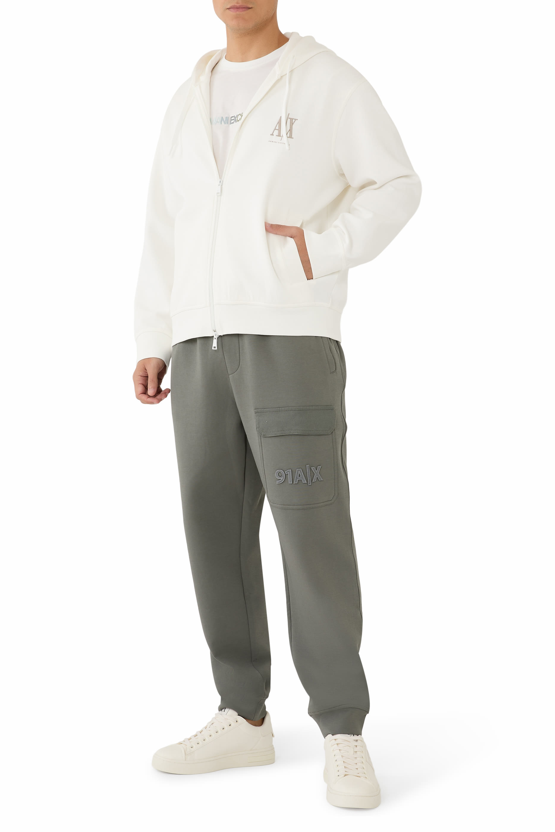 AX Logo Zip-Up Sweatshirt