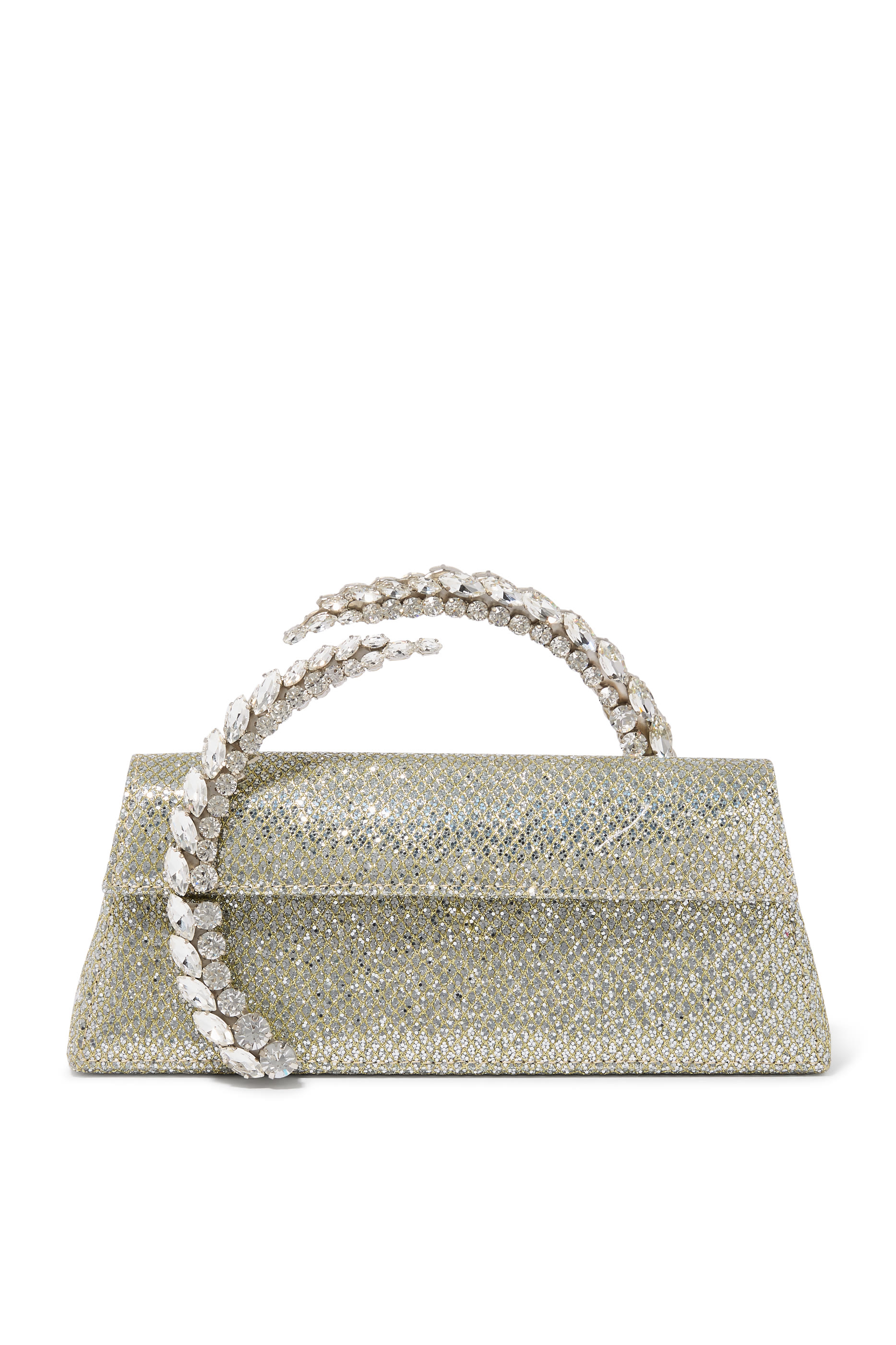 Karma Stone-Encrusted Lace Clutch