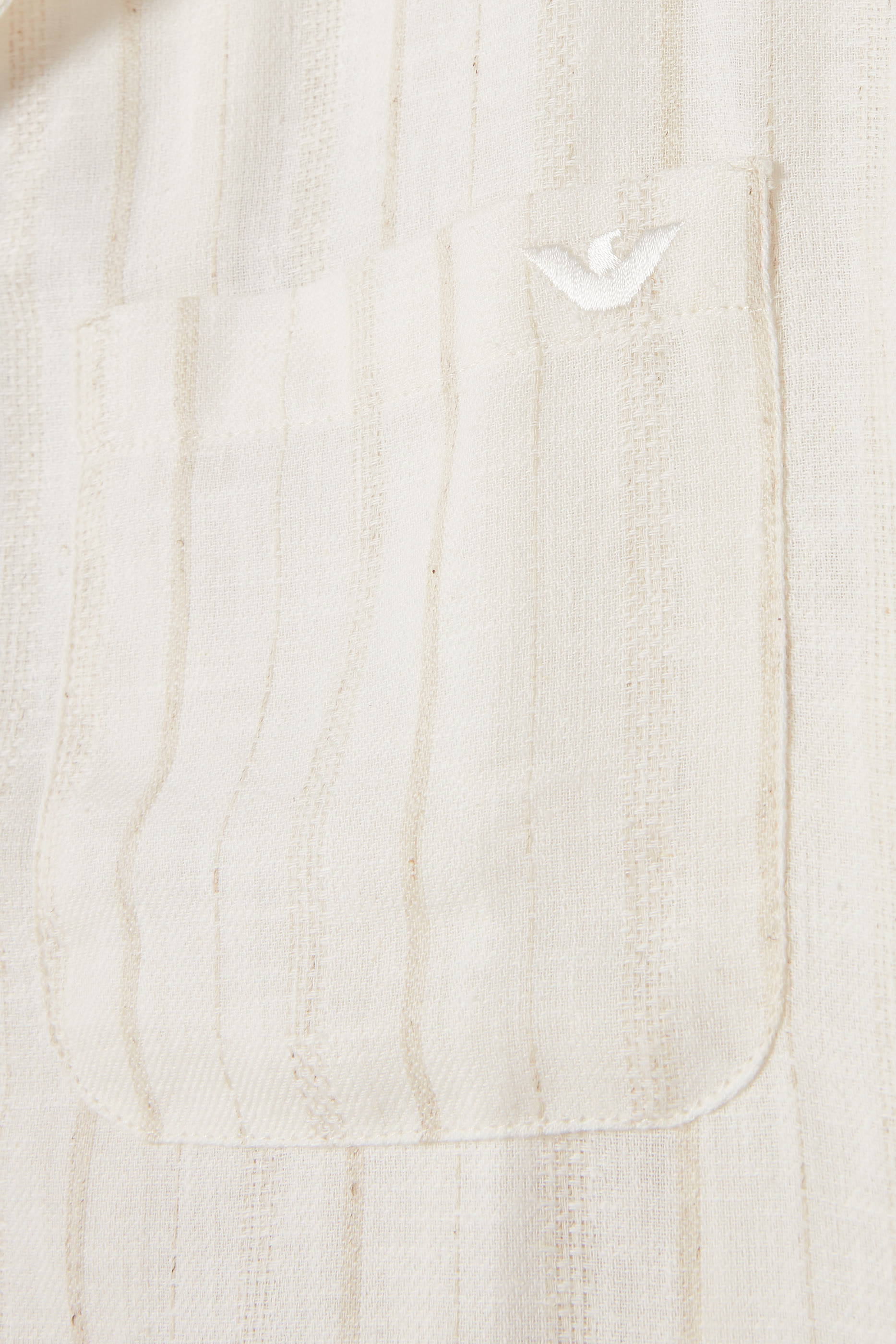 Kids Stripe Jacquard Linen-Blend Shirt