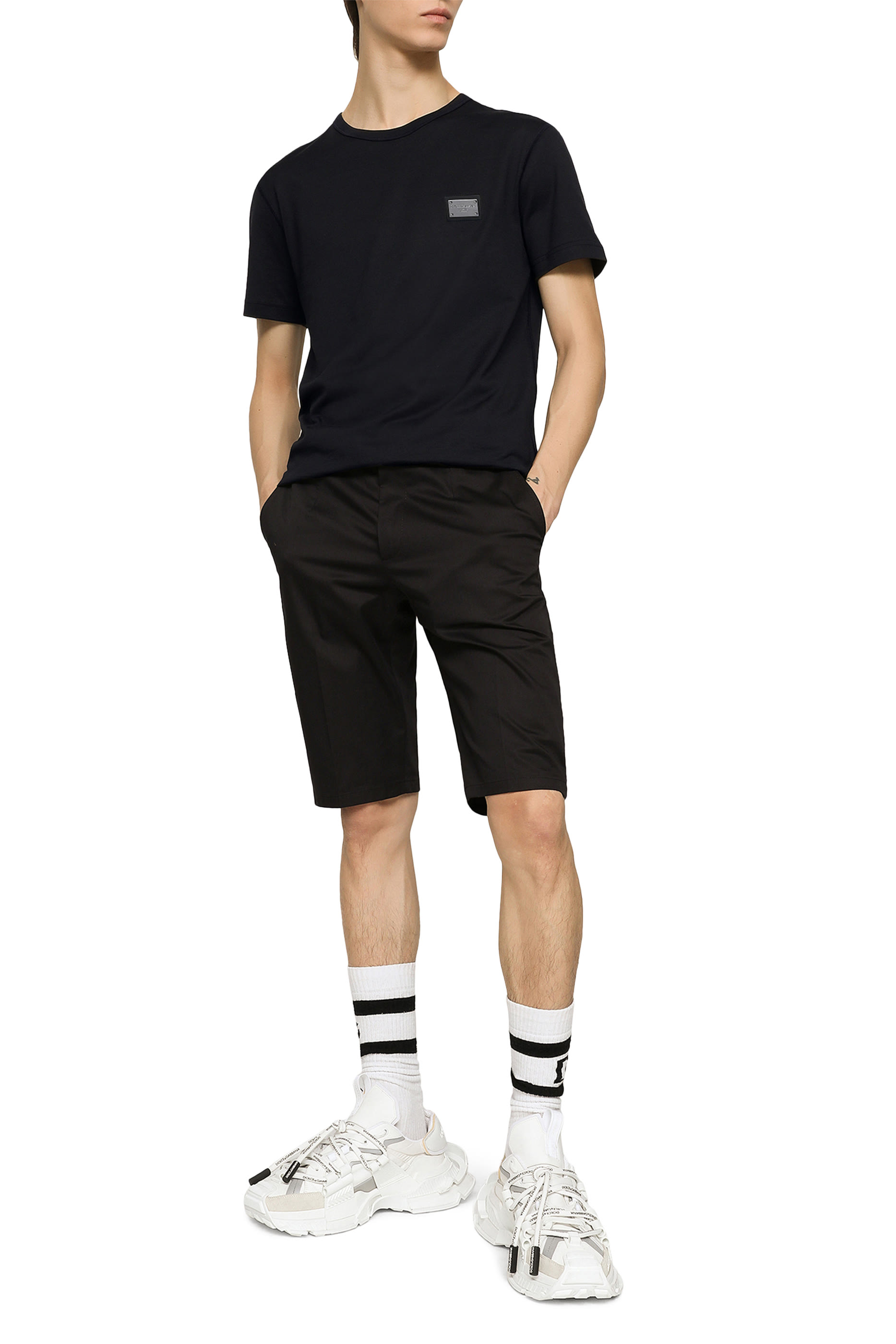 Cotton T-Shirt with Branded Tag