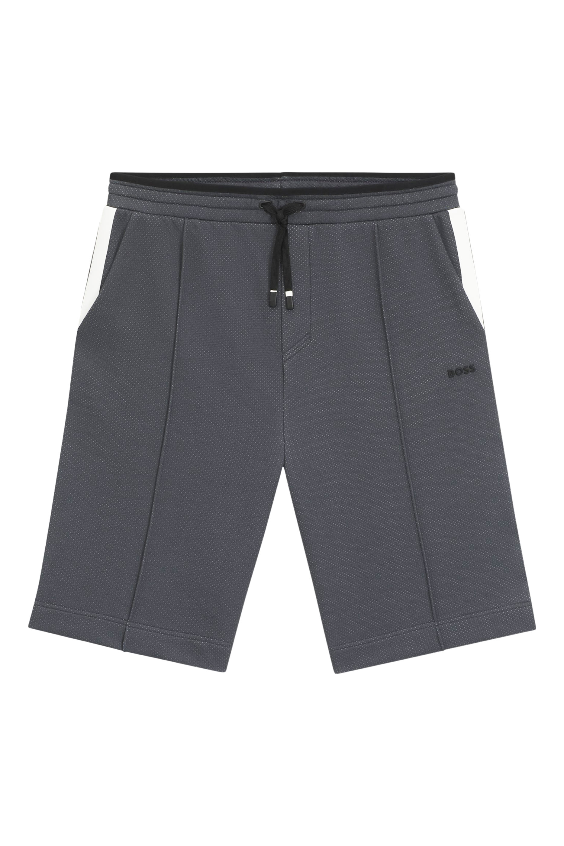 Quilted Jacquard Relaxed-Fit Shorts