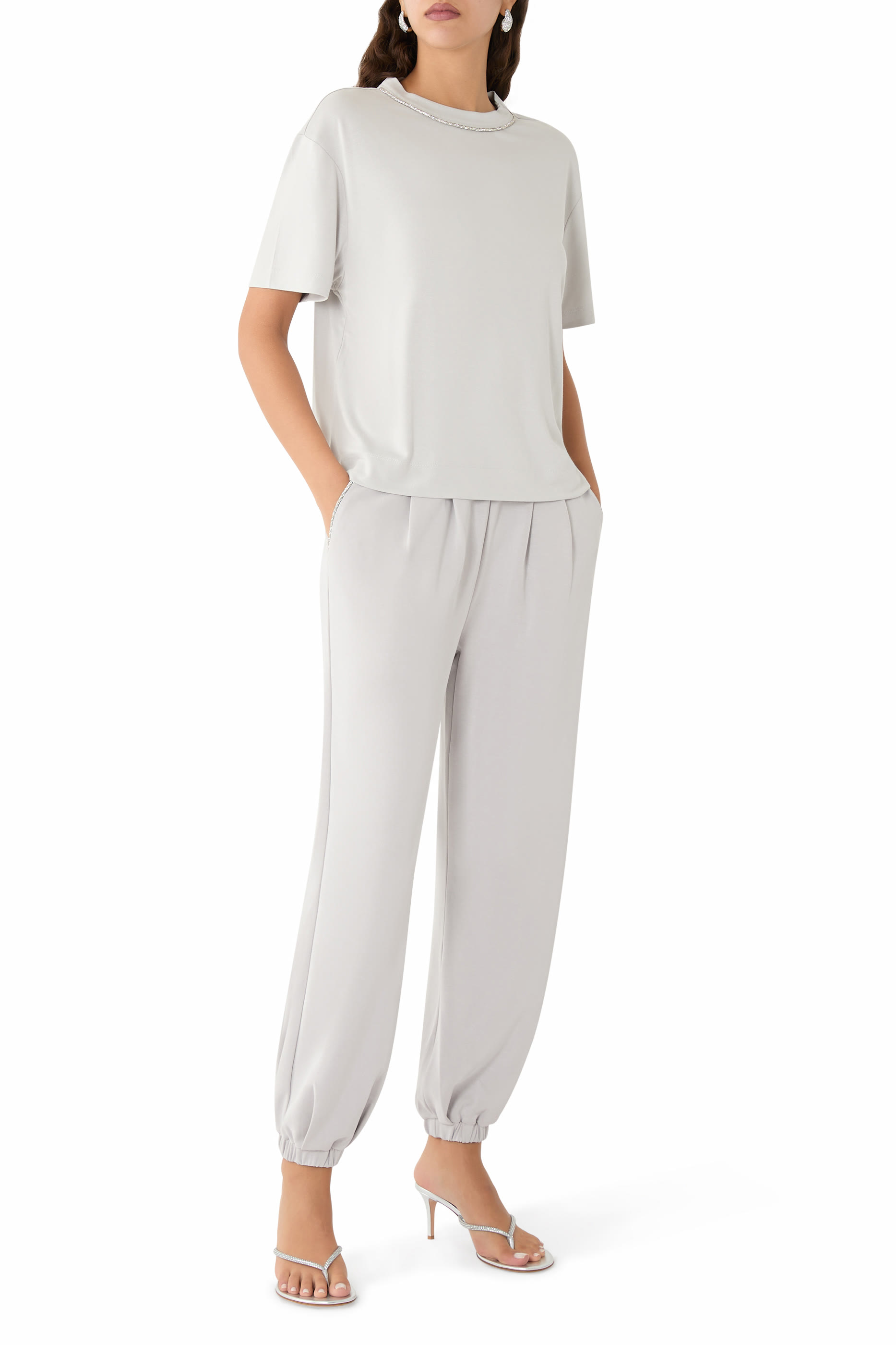 Precious Viscose-Blend Crew Neck T-Shirt