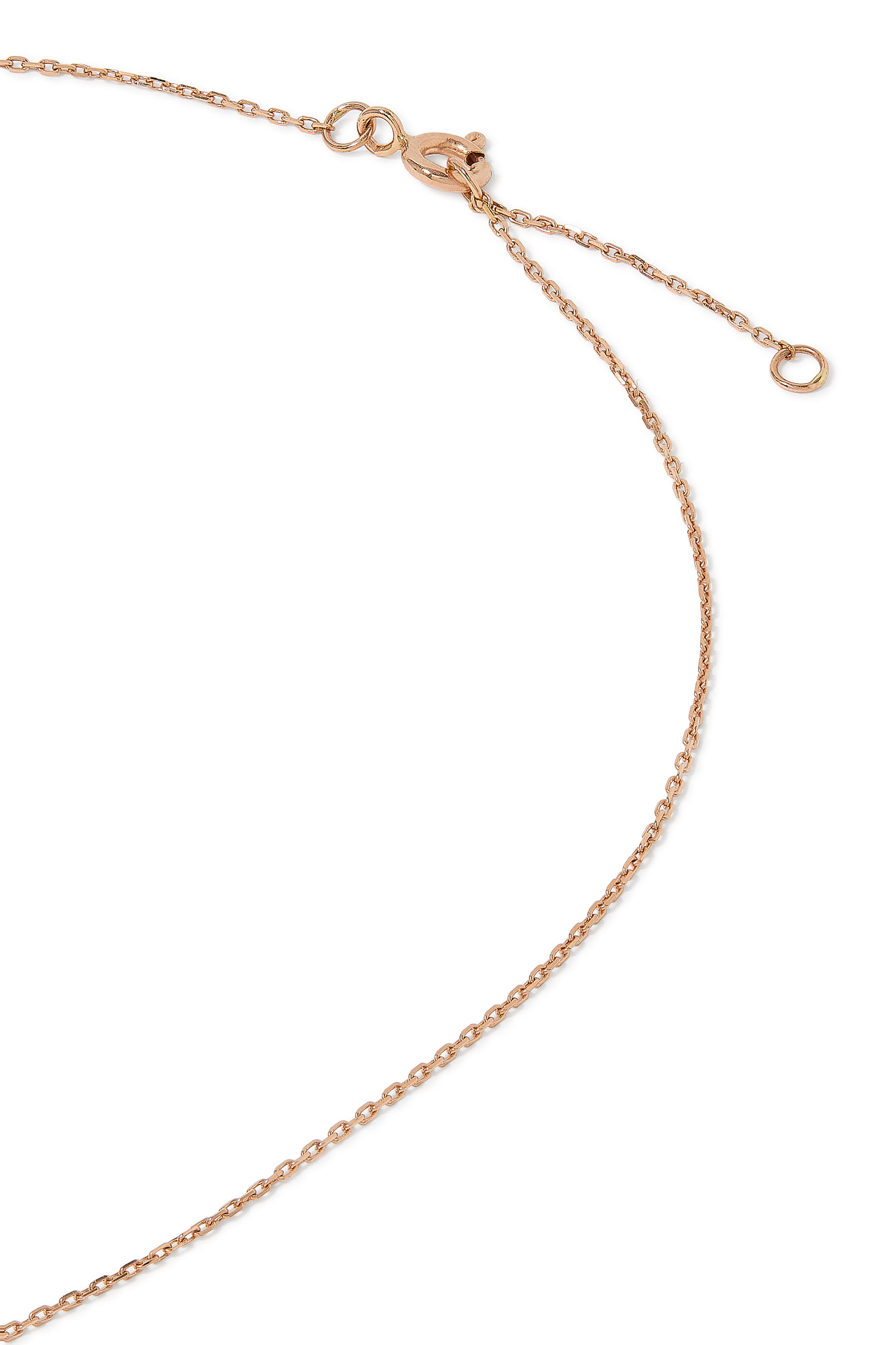 Hobb Love Necklace, 18k Pink Gold & Diamonds