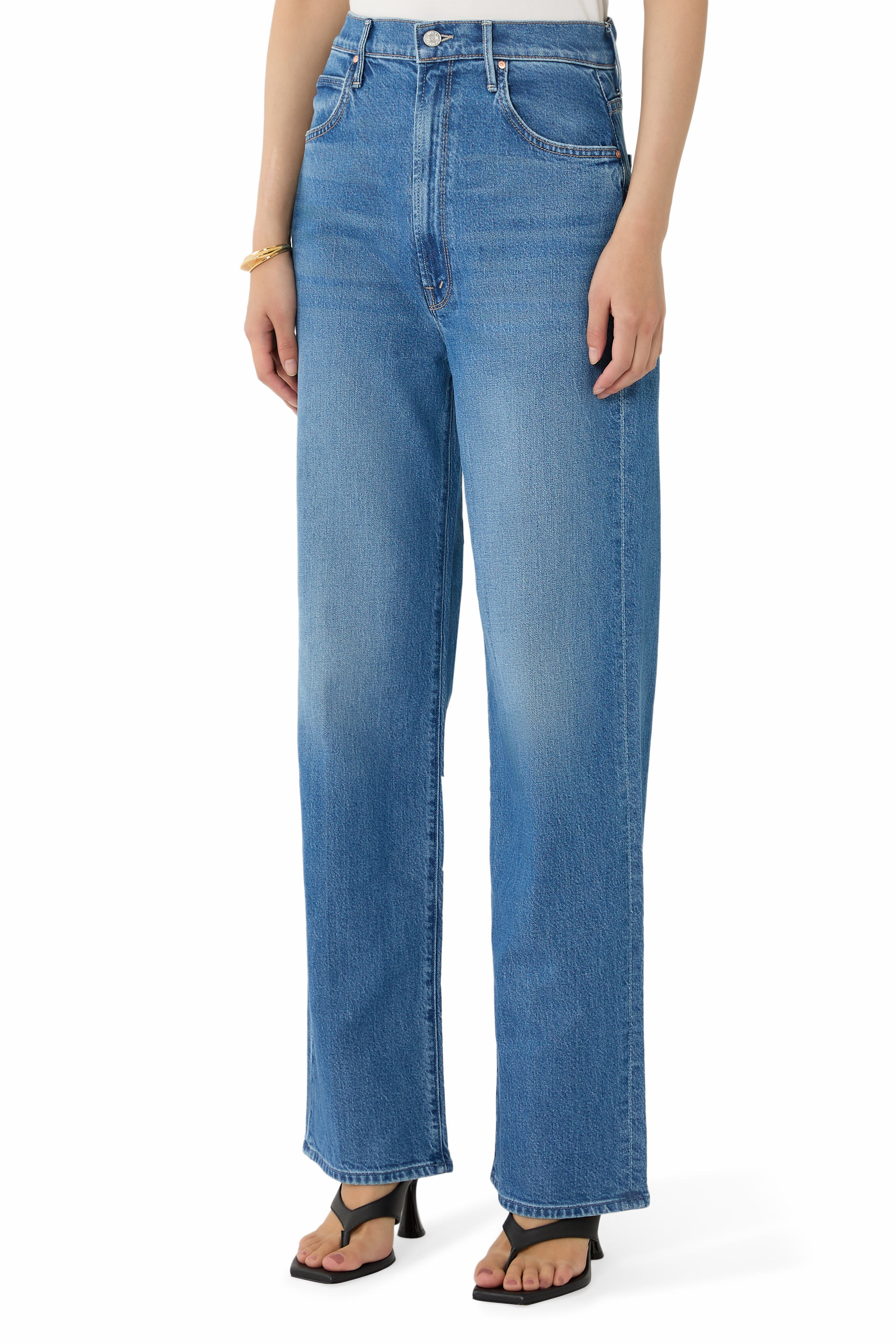 High-Waisted Tunnel Vision Sneak Jeans