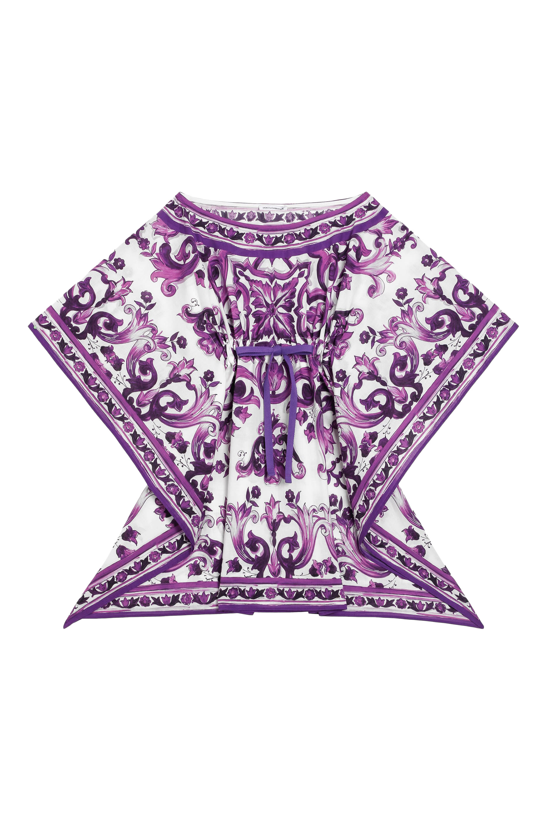 Kids Majolica Print Cotton Caftan