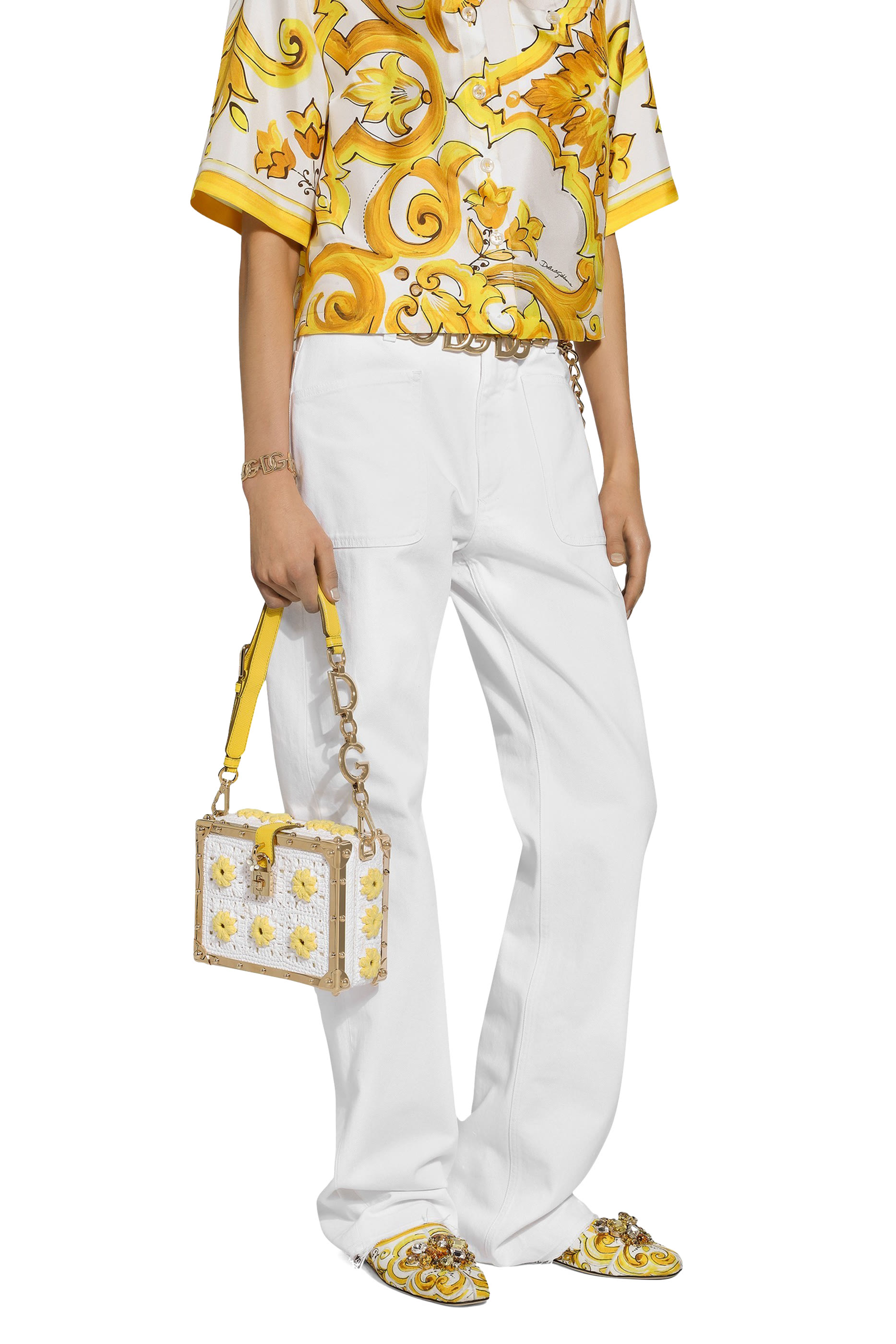 High Rise Cotton Pants