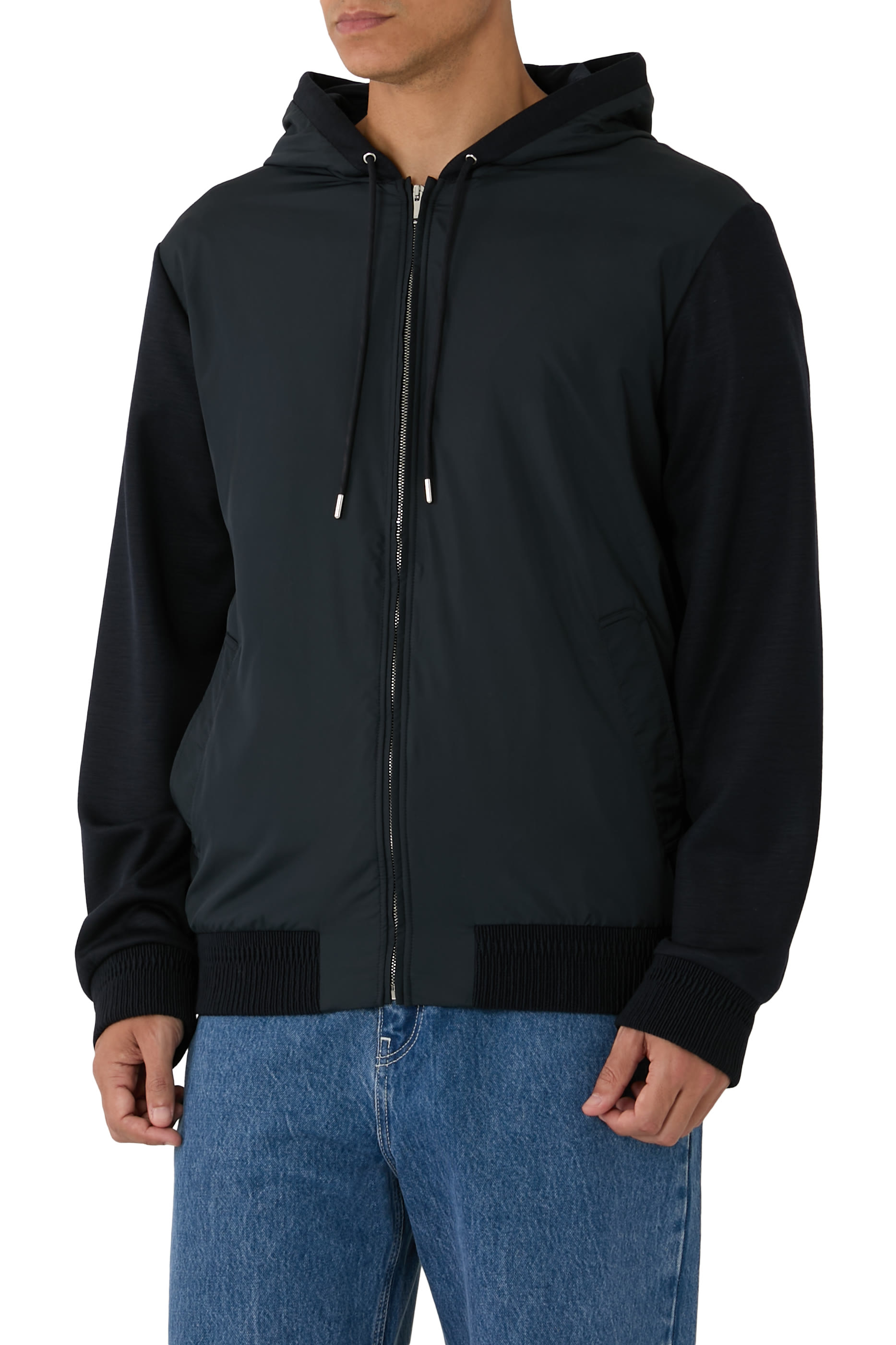 Zanone Full-Zip Hybrid Jacket