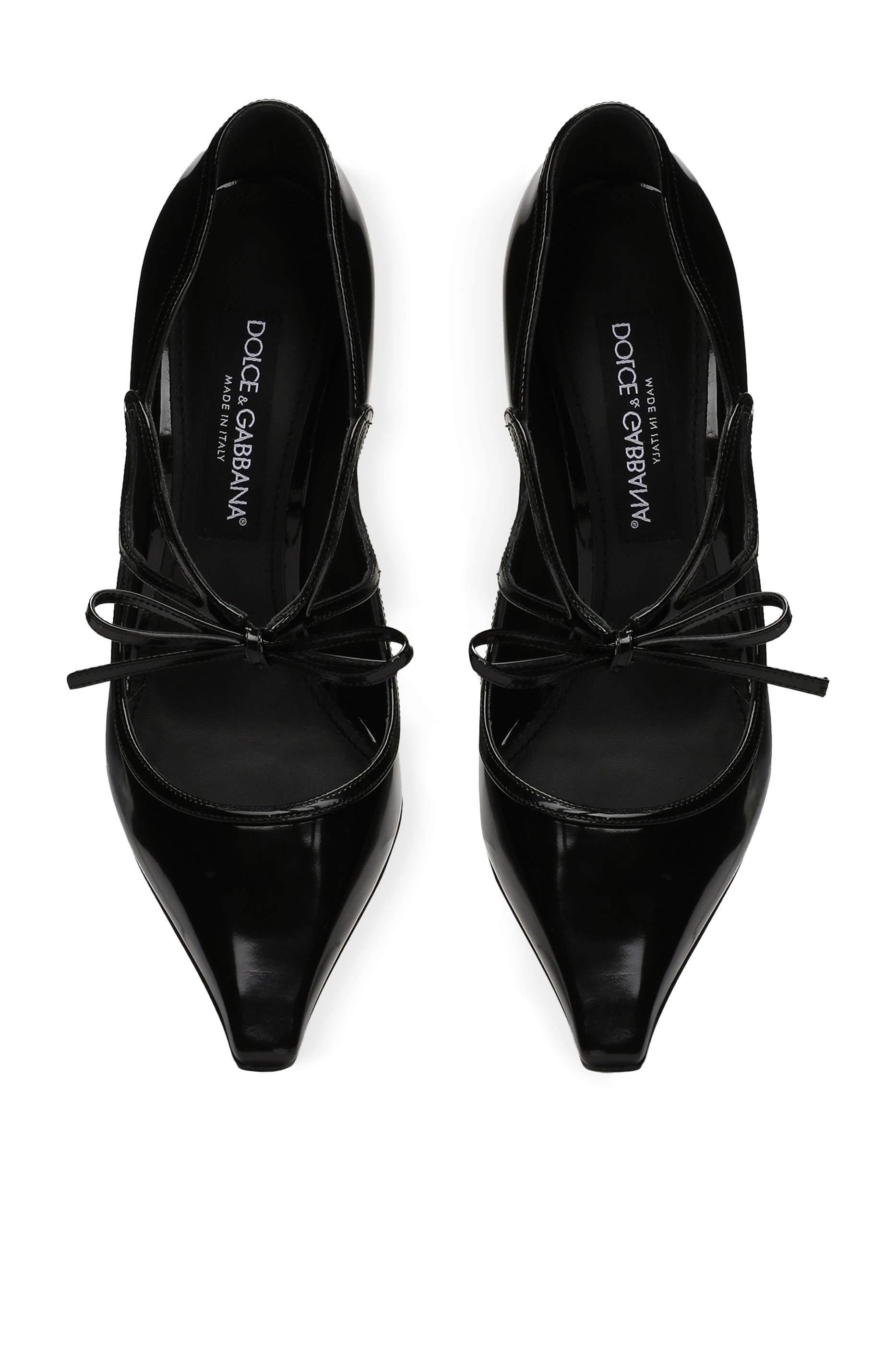 Ribbon-Tie Leather Pumps 105