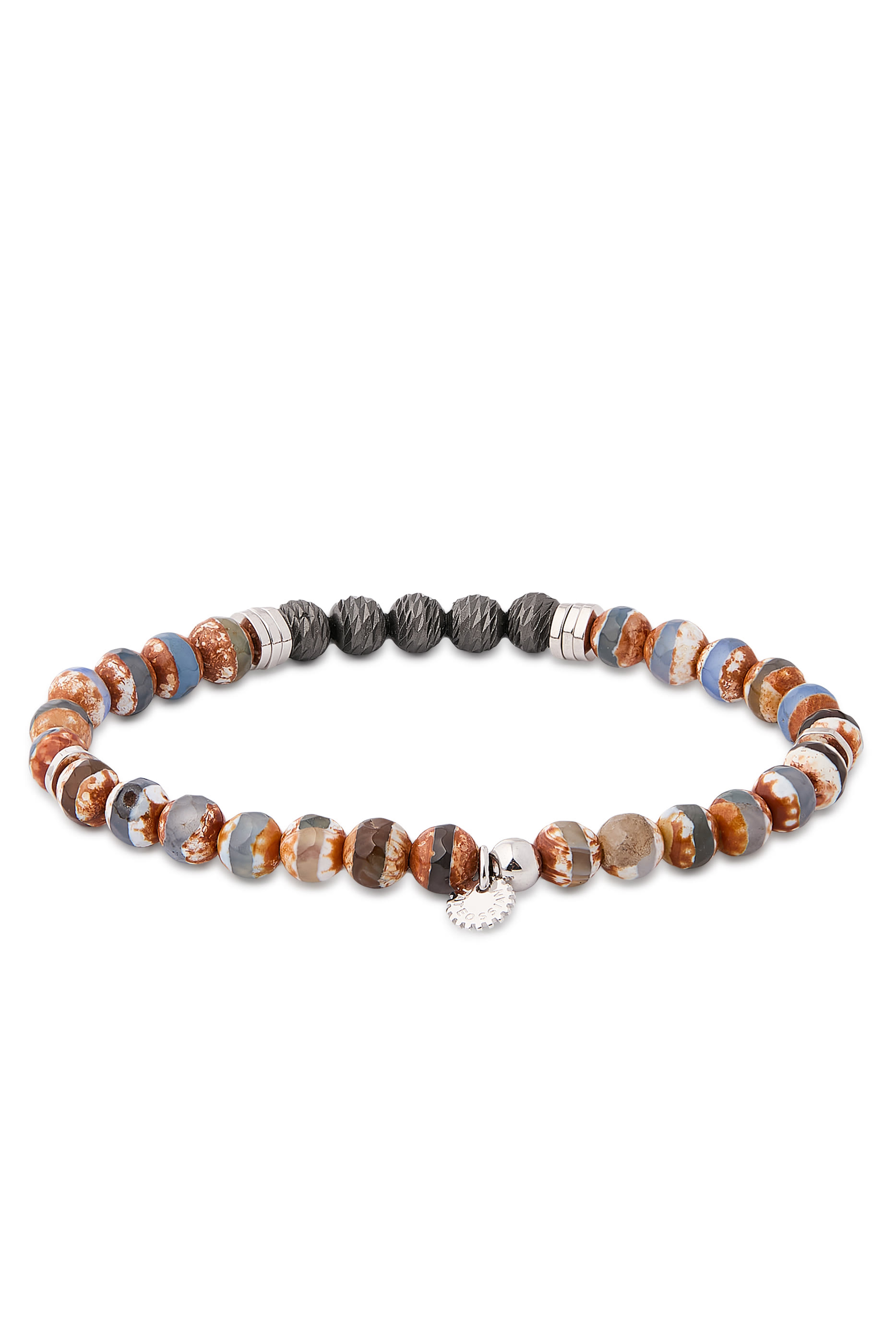 Stonehenge Graffiato Bracelet, Sterling Silver & Agate