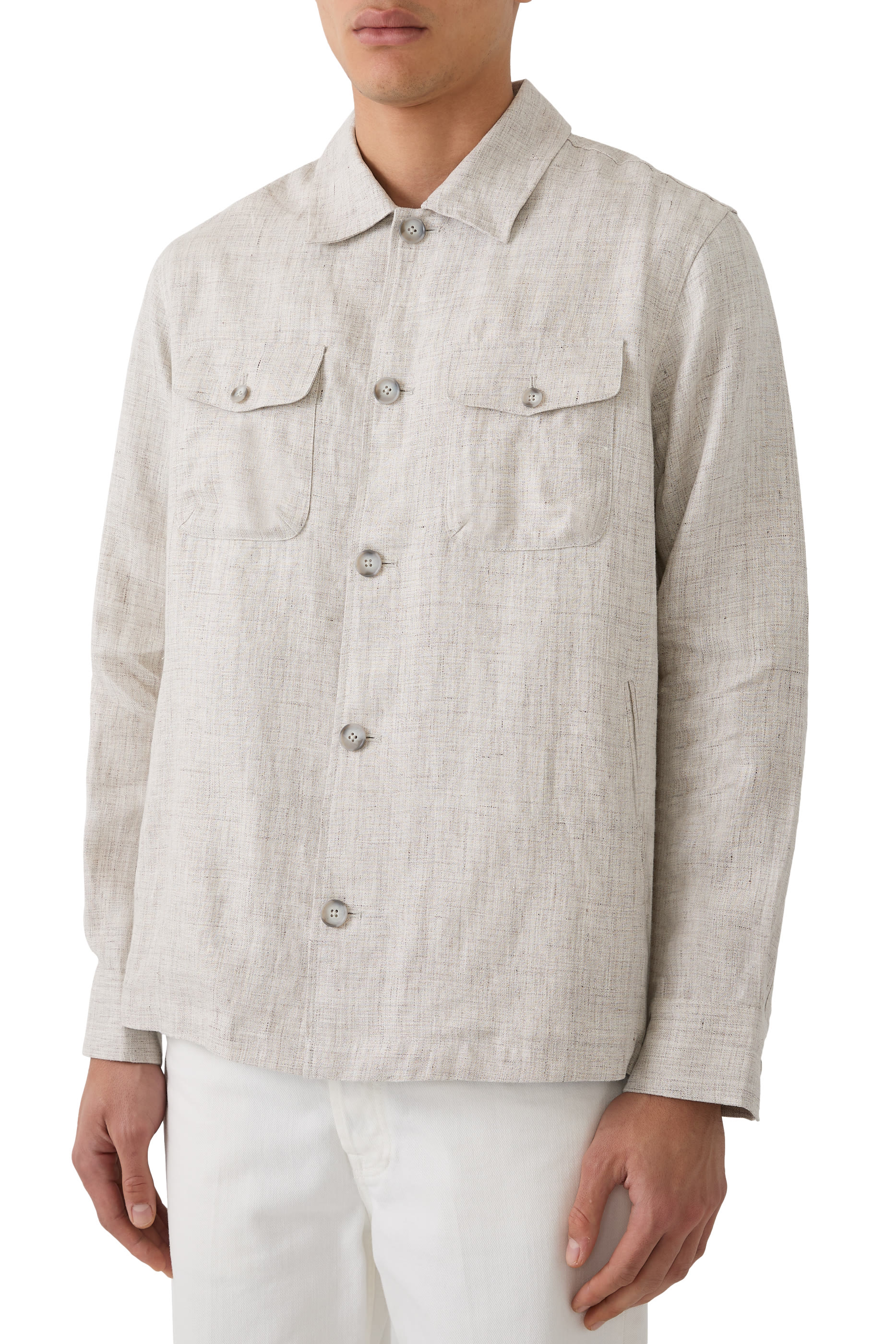 Four Pocket Linen Overshirt 