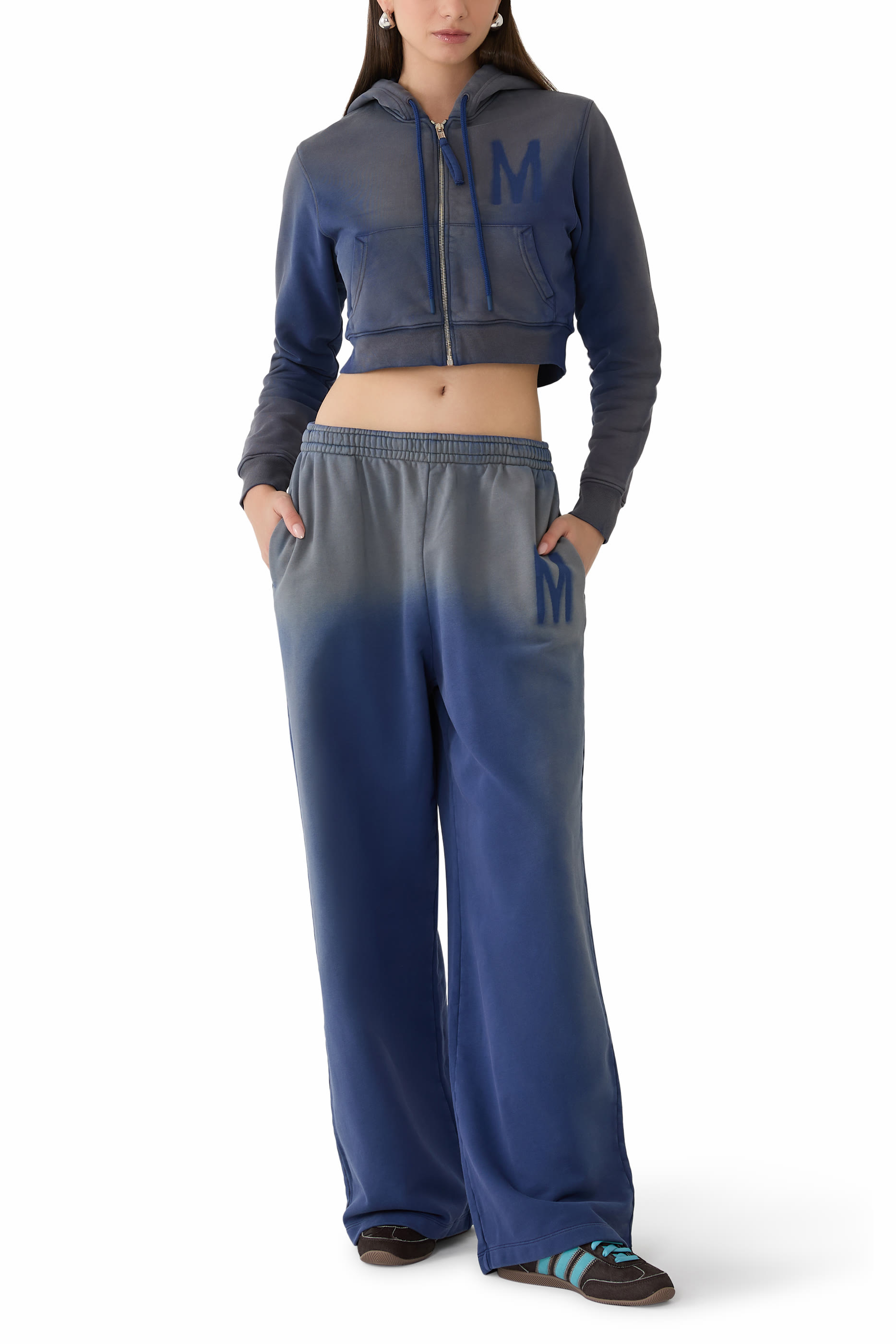 Printed Organic Cotton Fleece Pants