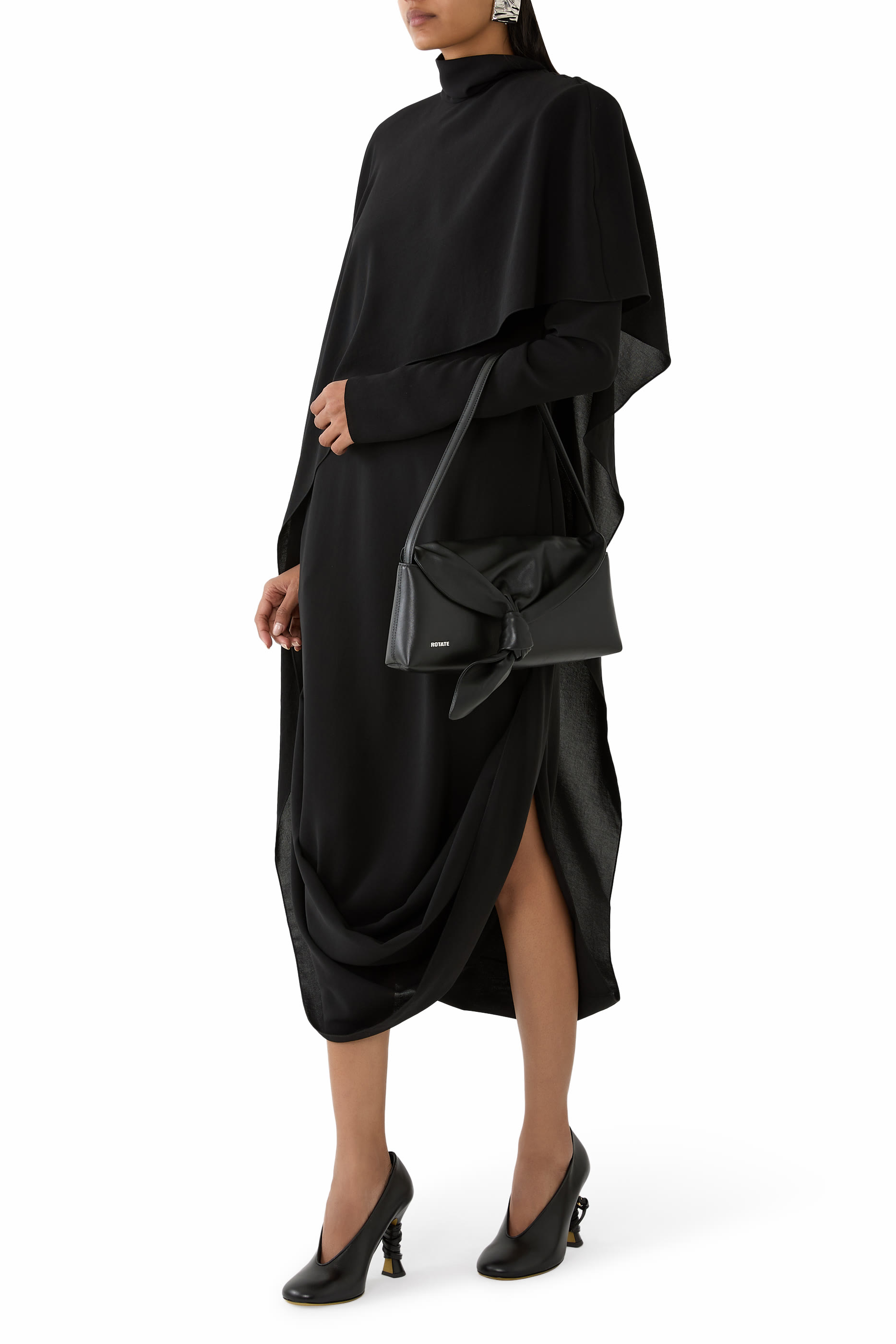 Leather Knot Scarf Bag 