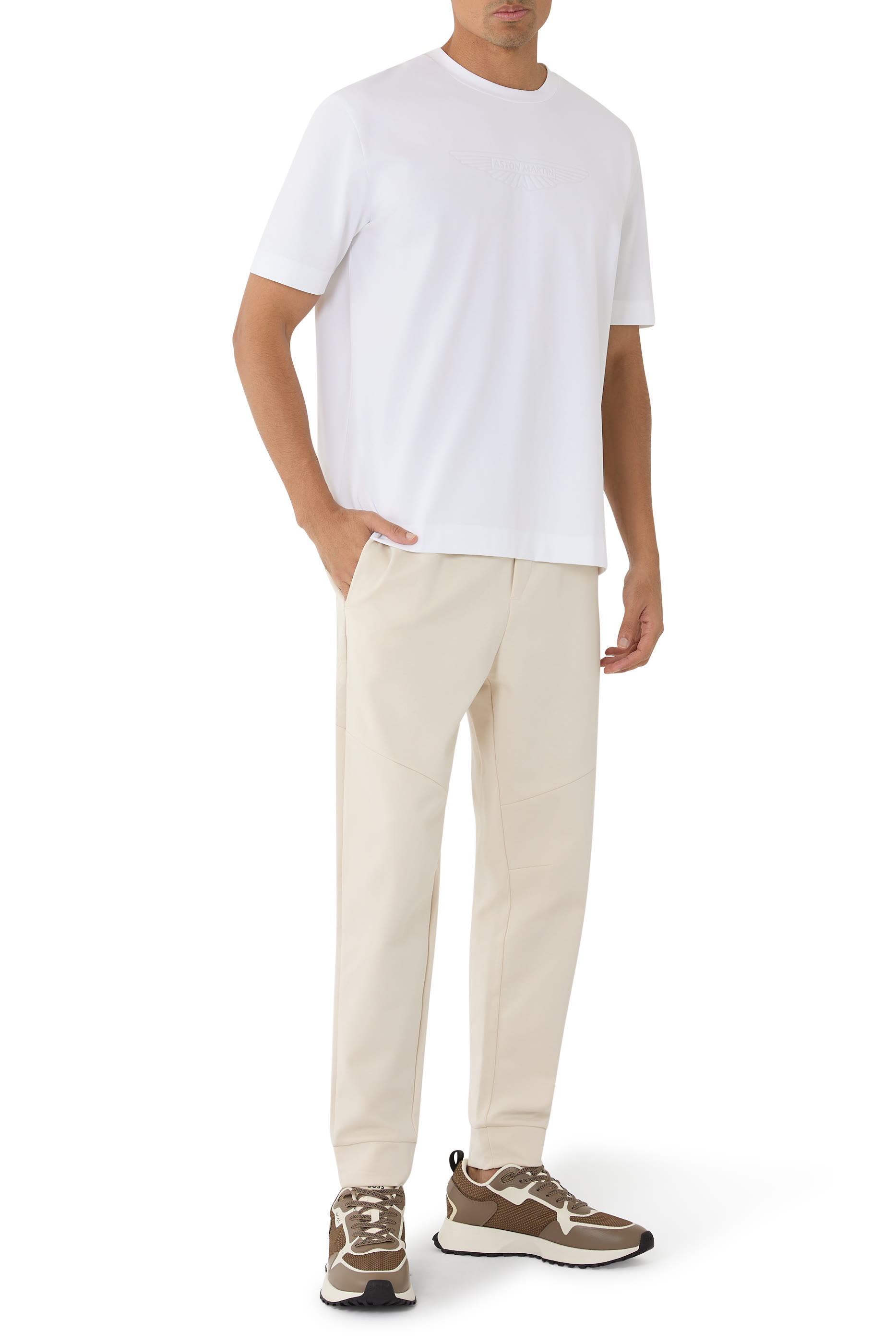 Double B Monogram Cotton-Blend Tracksuit Bottoms