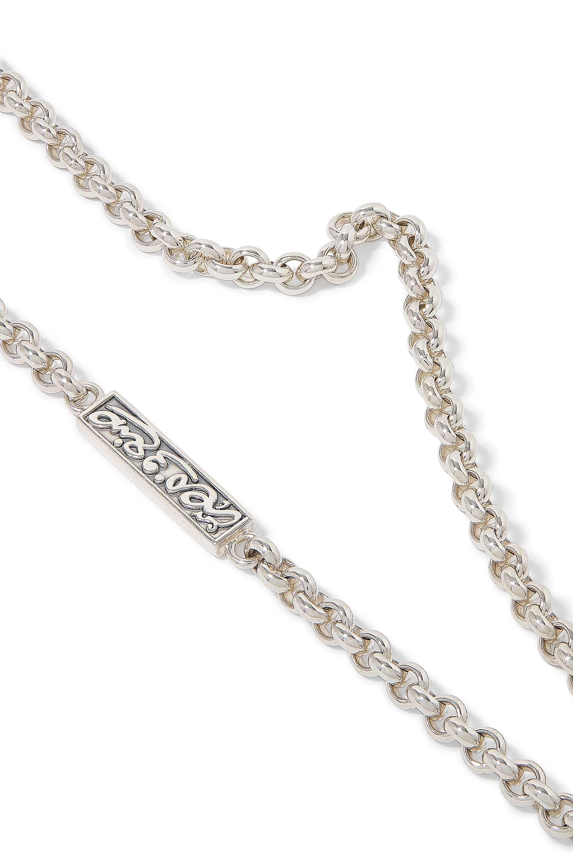 King&rsquo;s Step Necklace, Sterling Silver