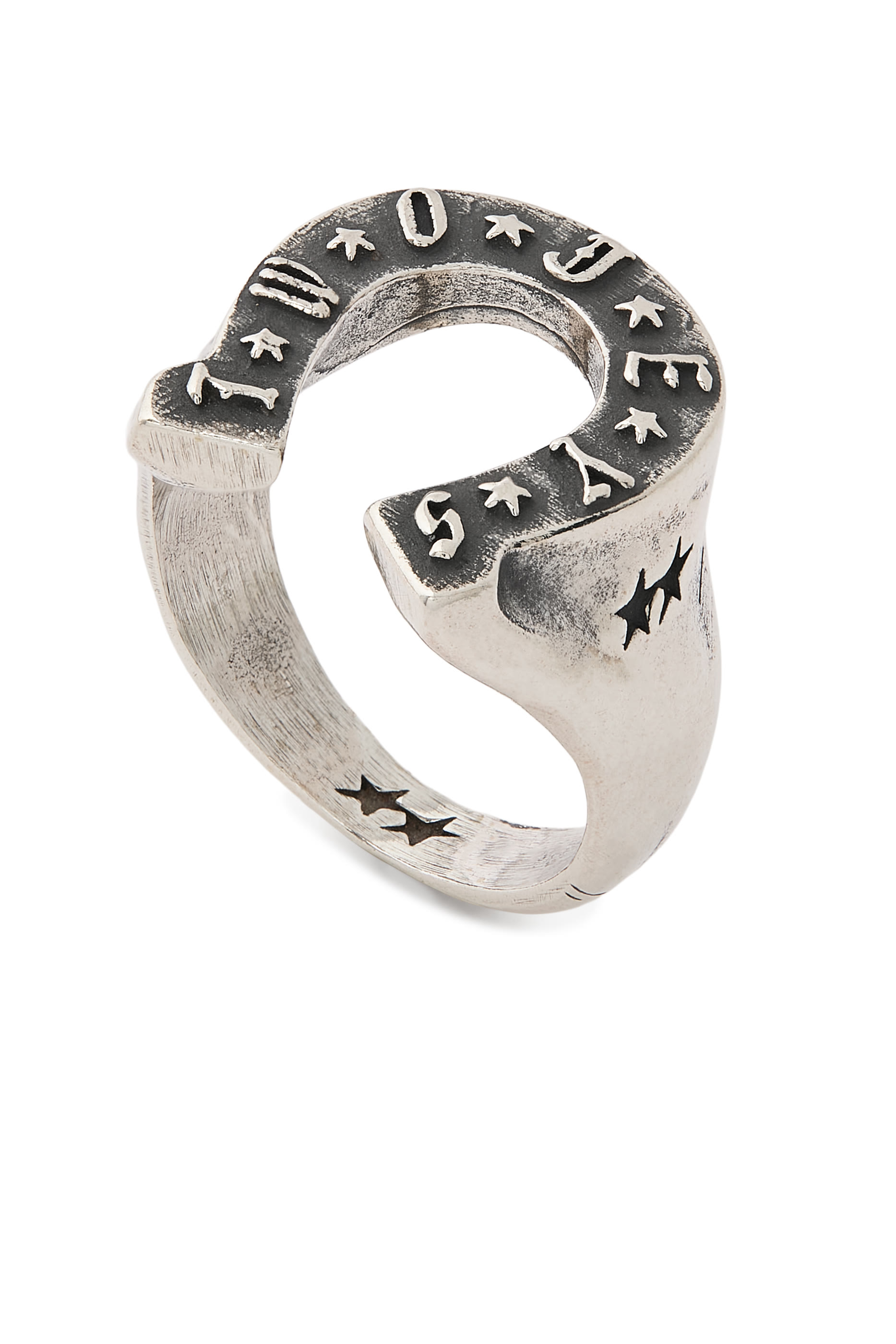  TJ Horseshoe Ring, 925 Sterling Silver