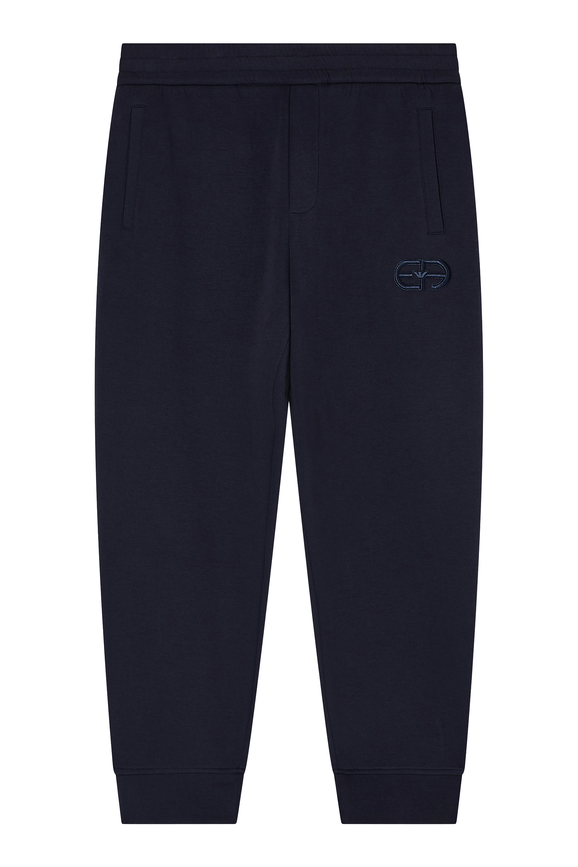Embroidered EA Logo Double-Jersey Joggers