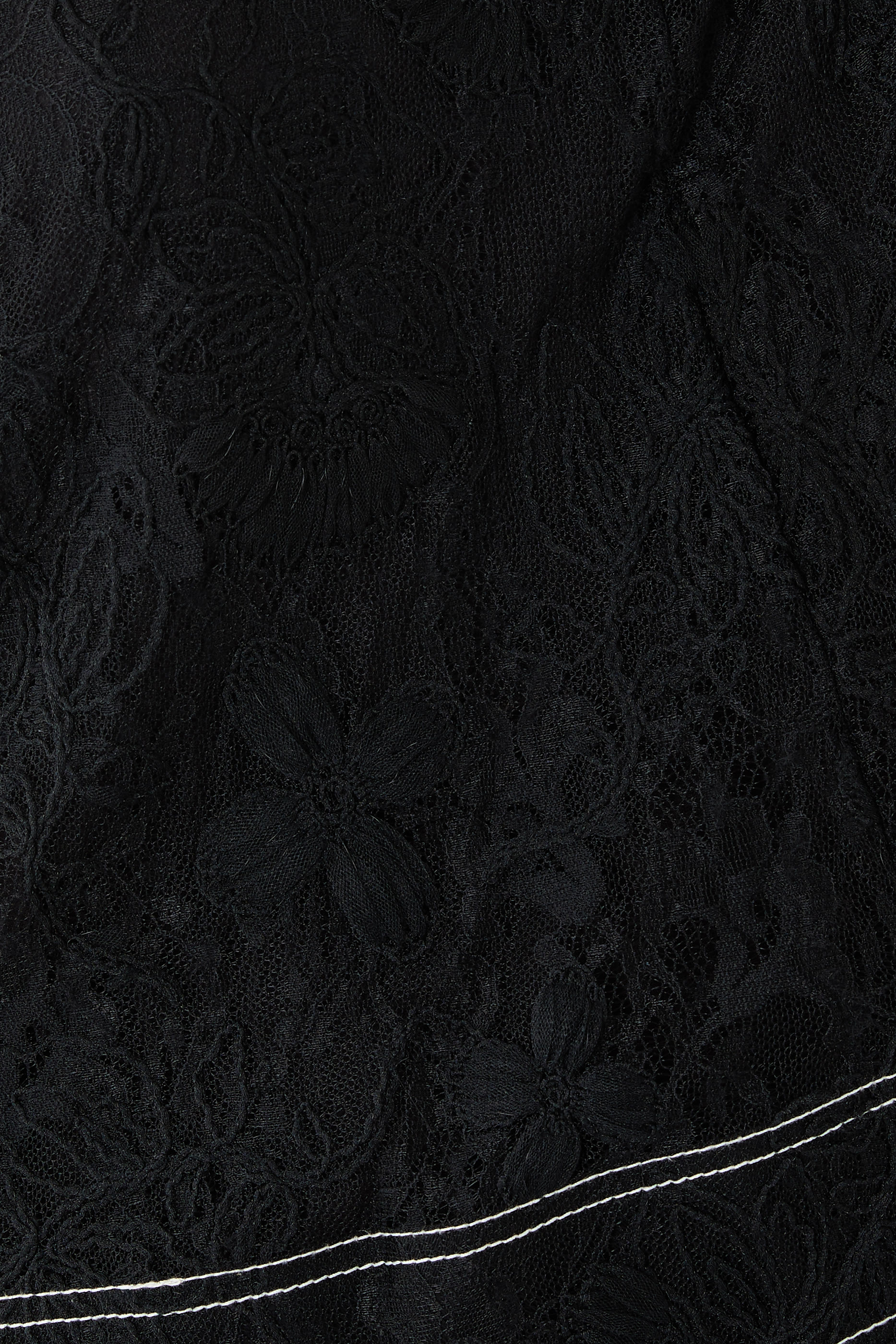 Dimensional Lace Flounce Top