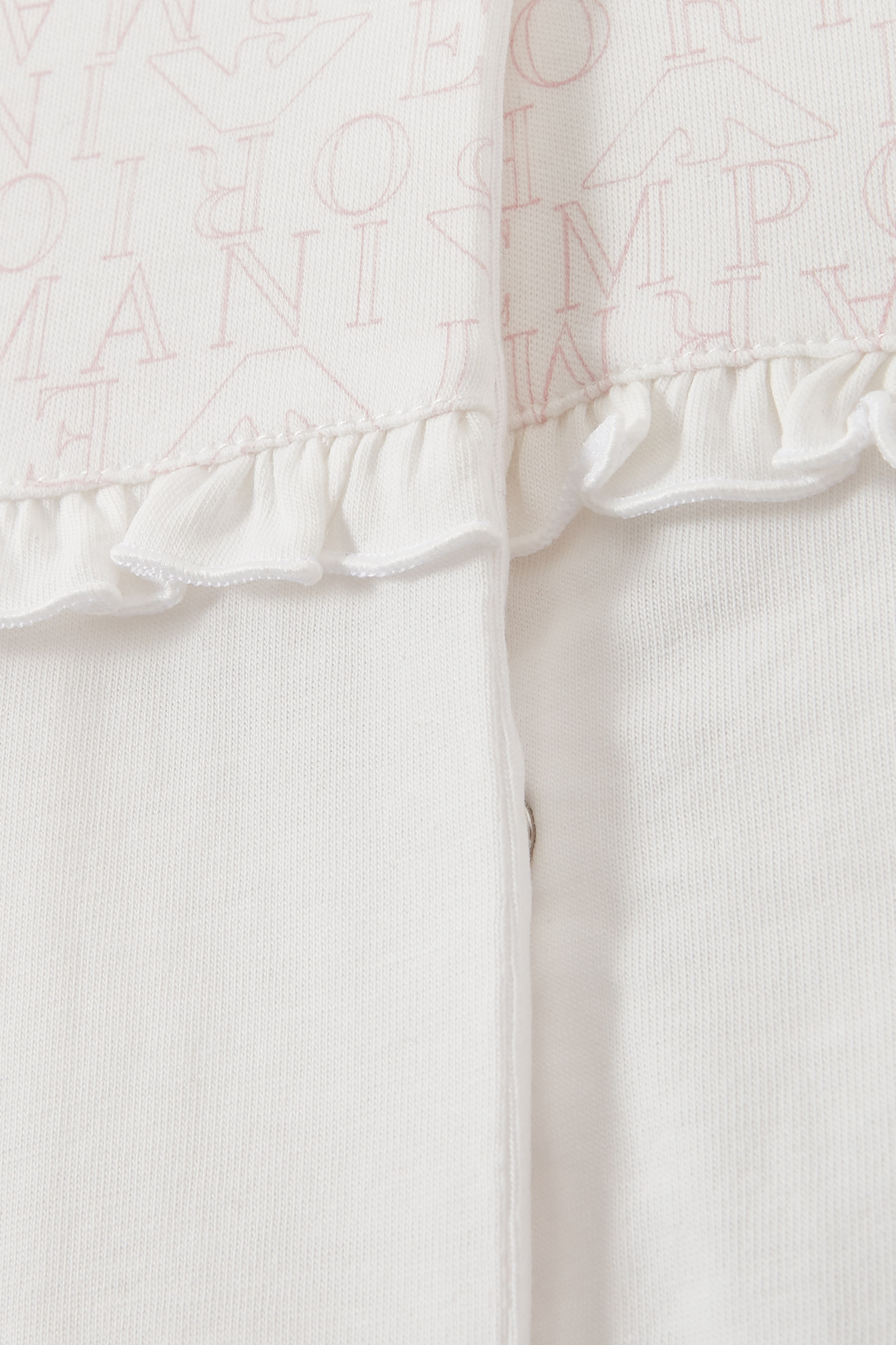 Baby Macro EA Logo Ruffle Detail Jumpsuit