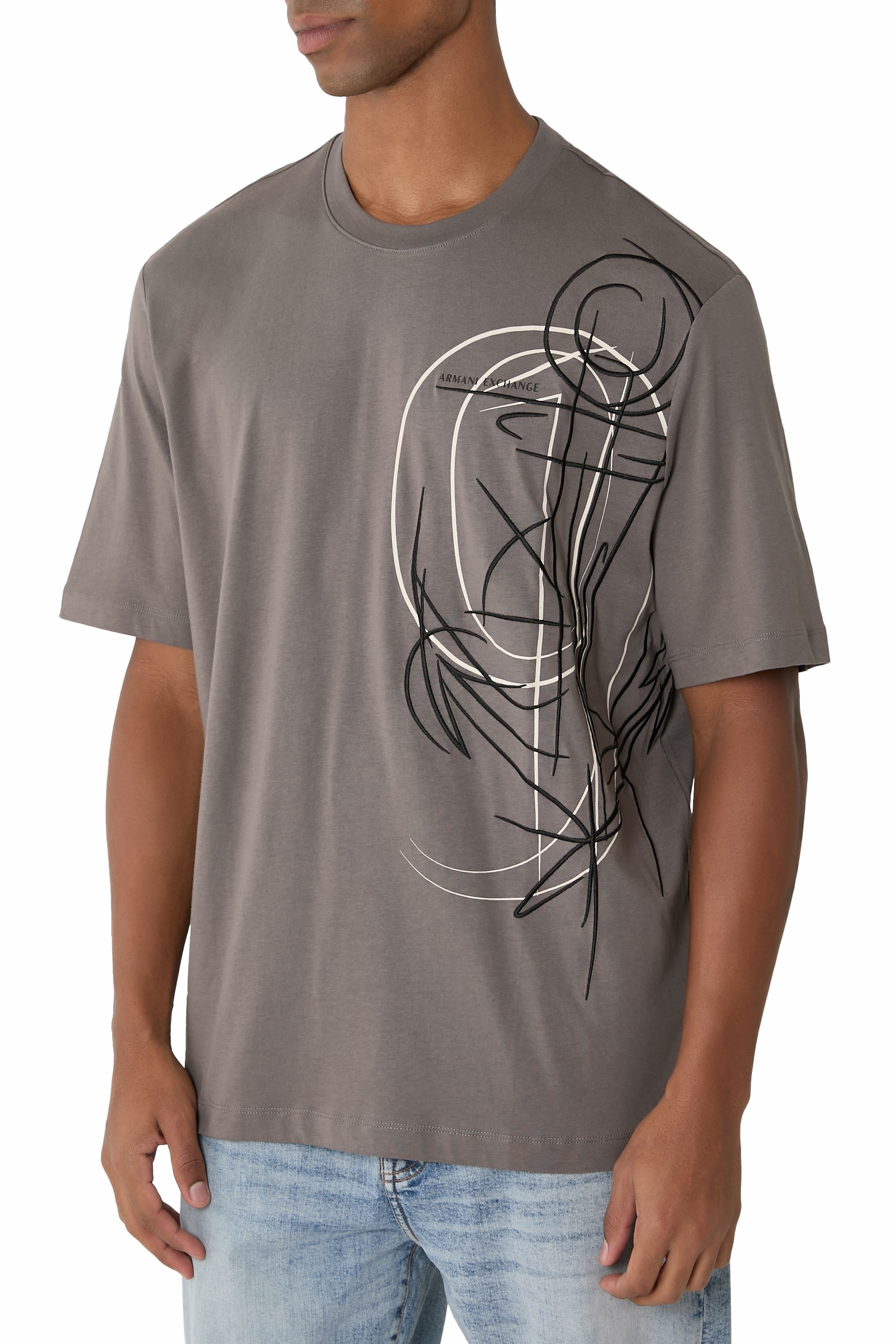 Logo Execution Side Chest Print T-Shirt