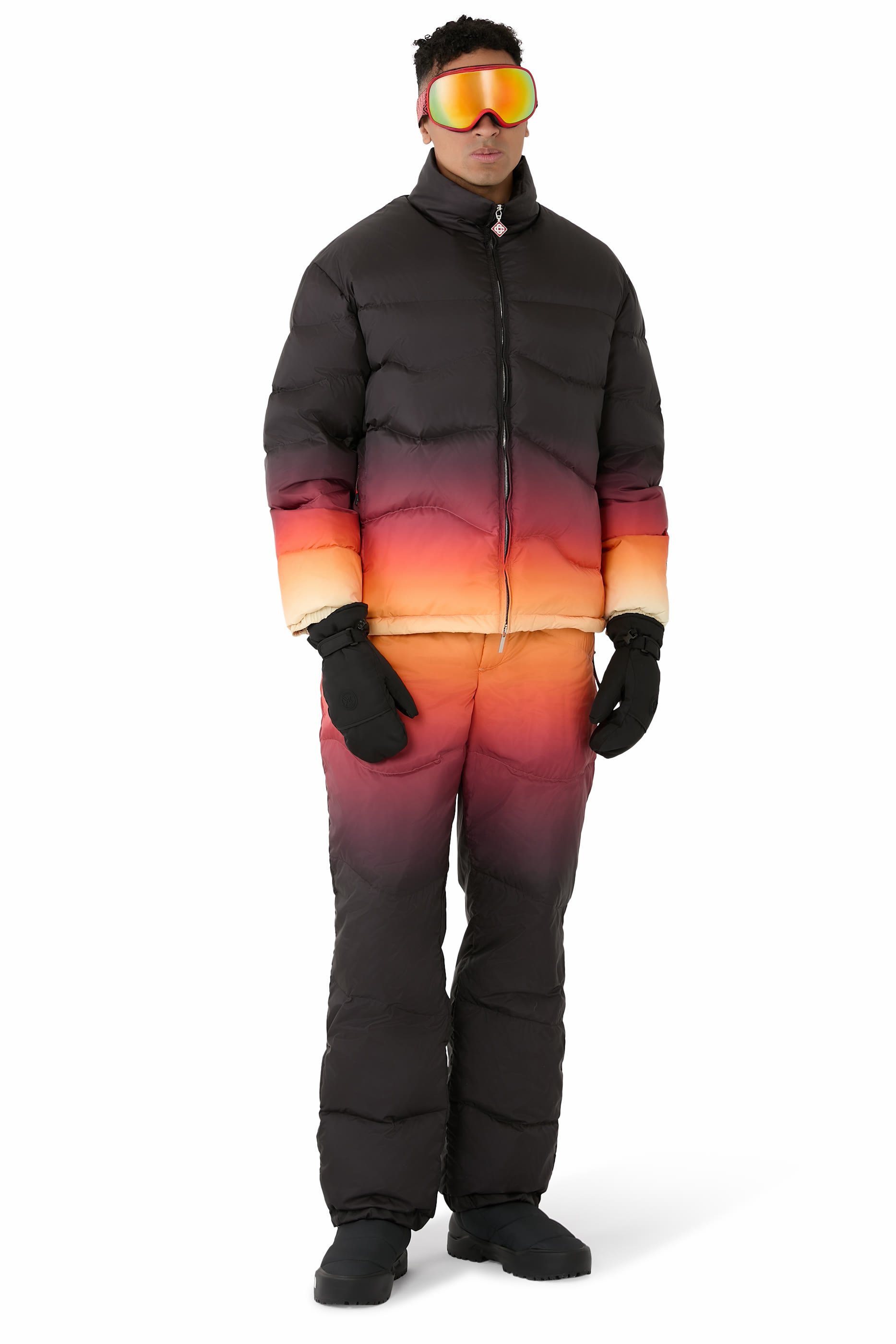  Gradient Quilted Puffer Jacket 