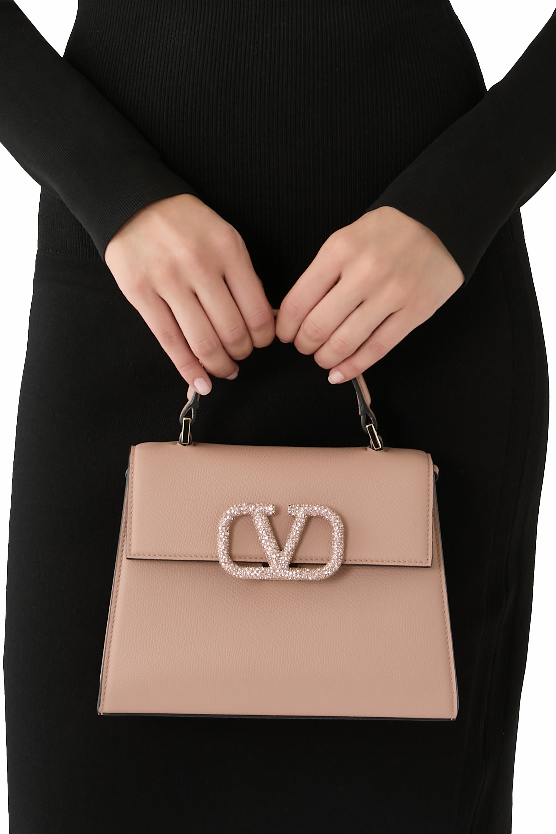 Small VSling Handbag with Jewel Logo 