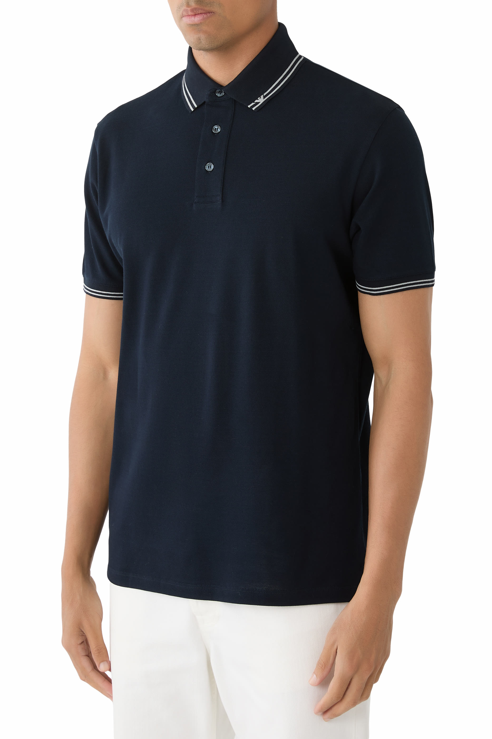 Micro Eagle Jersey Polo Shirt