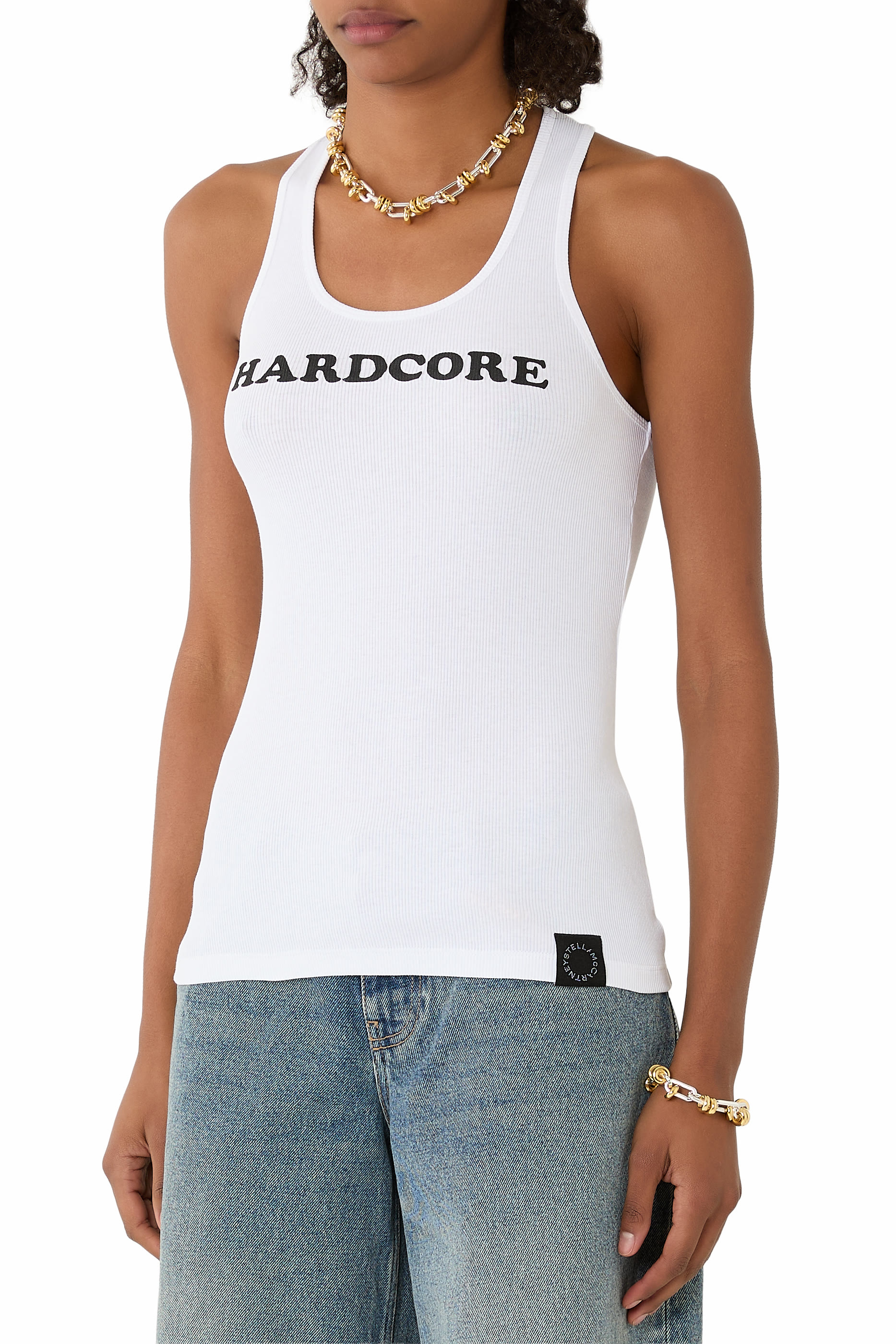 Hardcore Slogan Tank Top